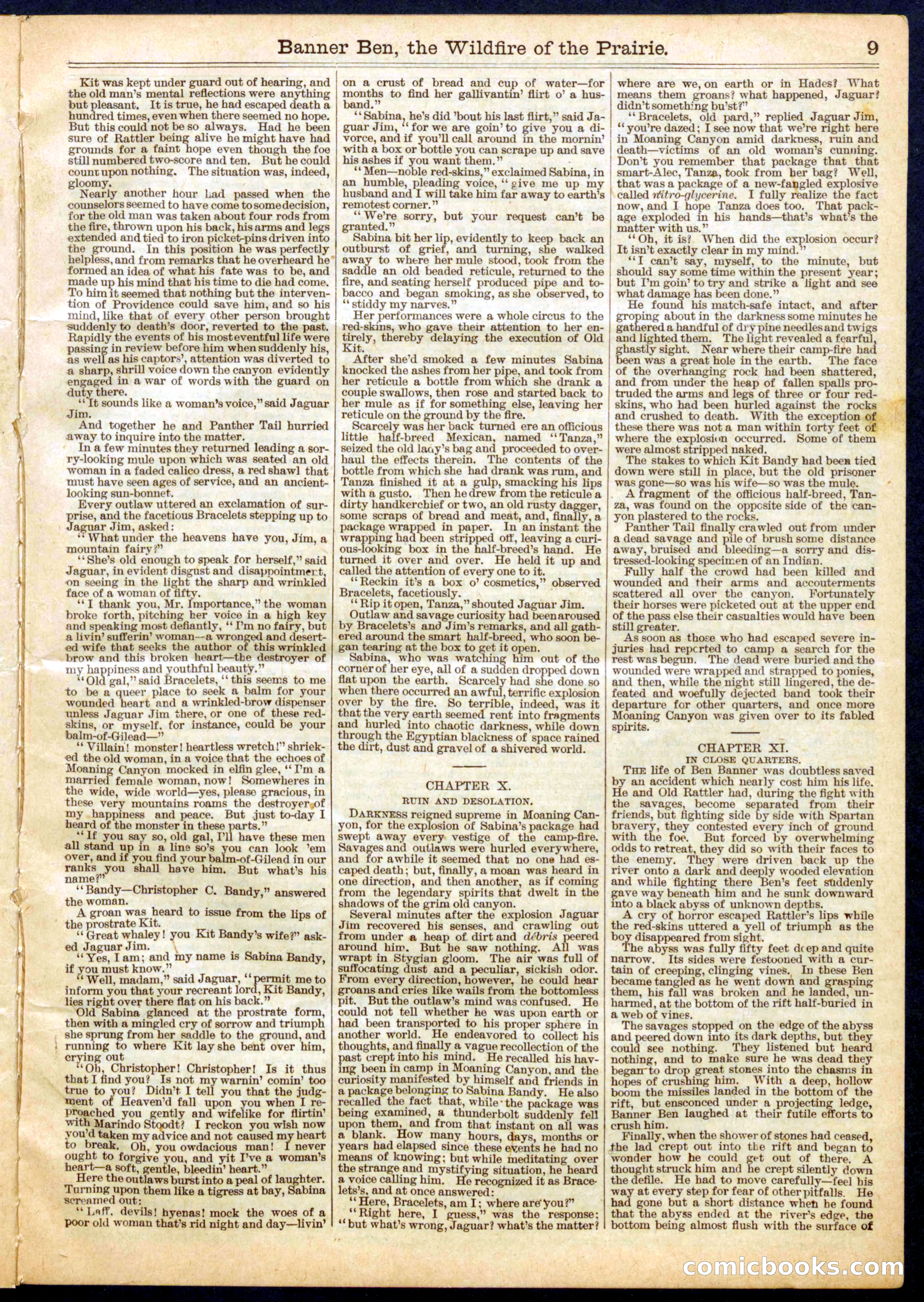 Beadle's Half Dime Library, No. 661 — page 9 of 16