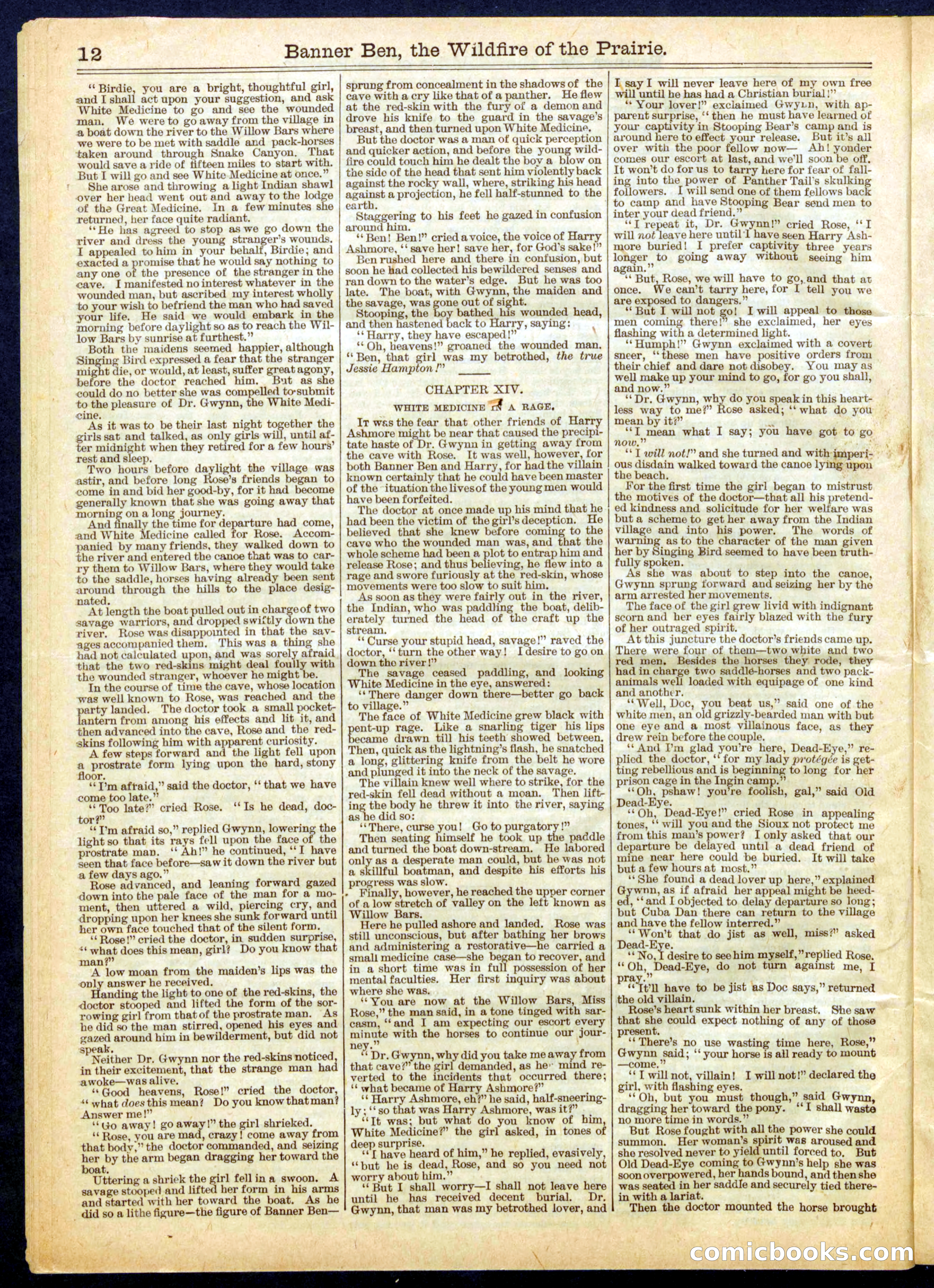 Beadle's Half Dime Library, No. 661 — page 12 of 16