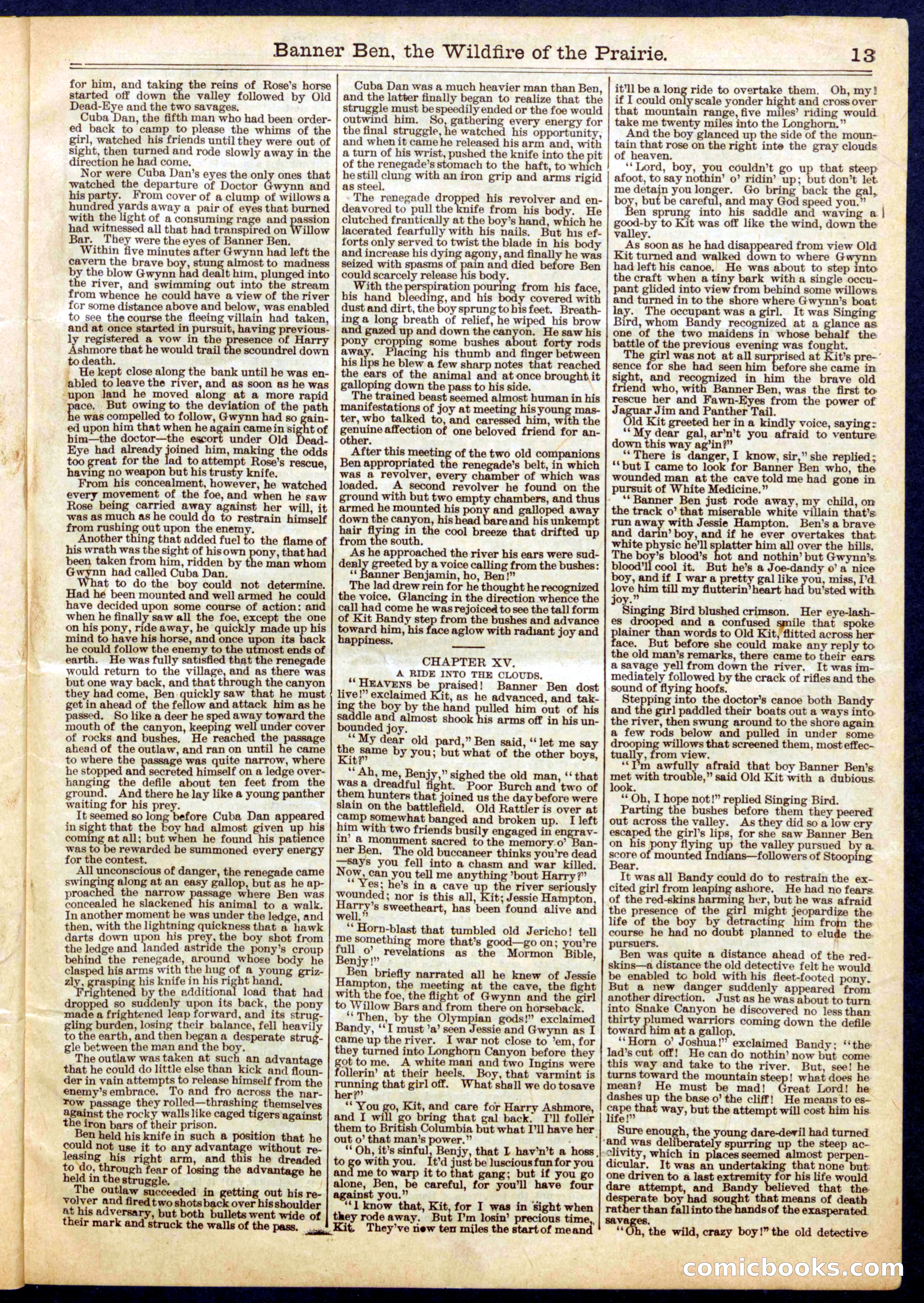 Beadle's Half Dime Library, No. 661 — page 13 of 16
