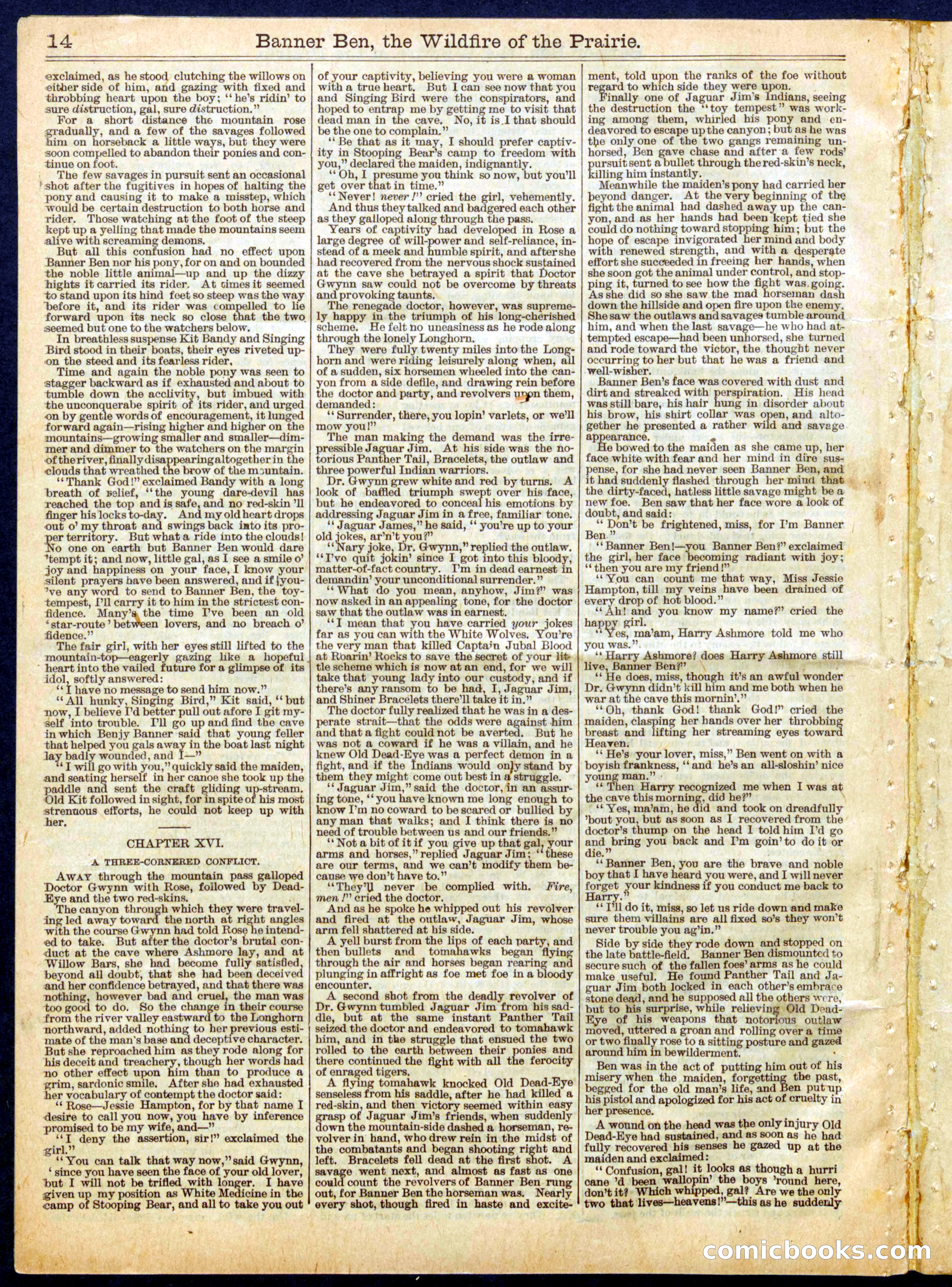 Beadle's Half Dime Library, No. 661 — page 14 of 16