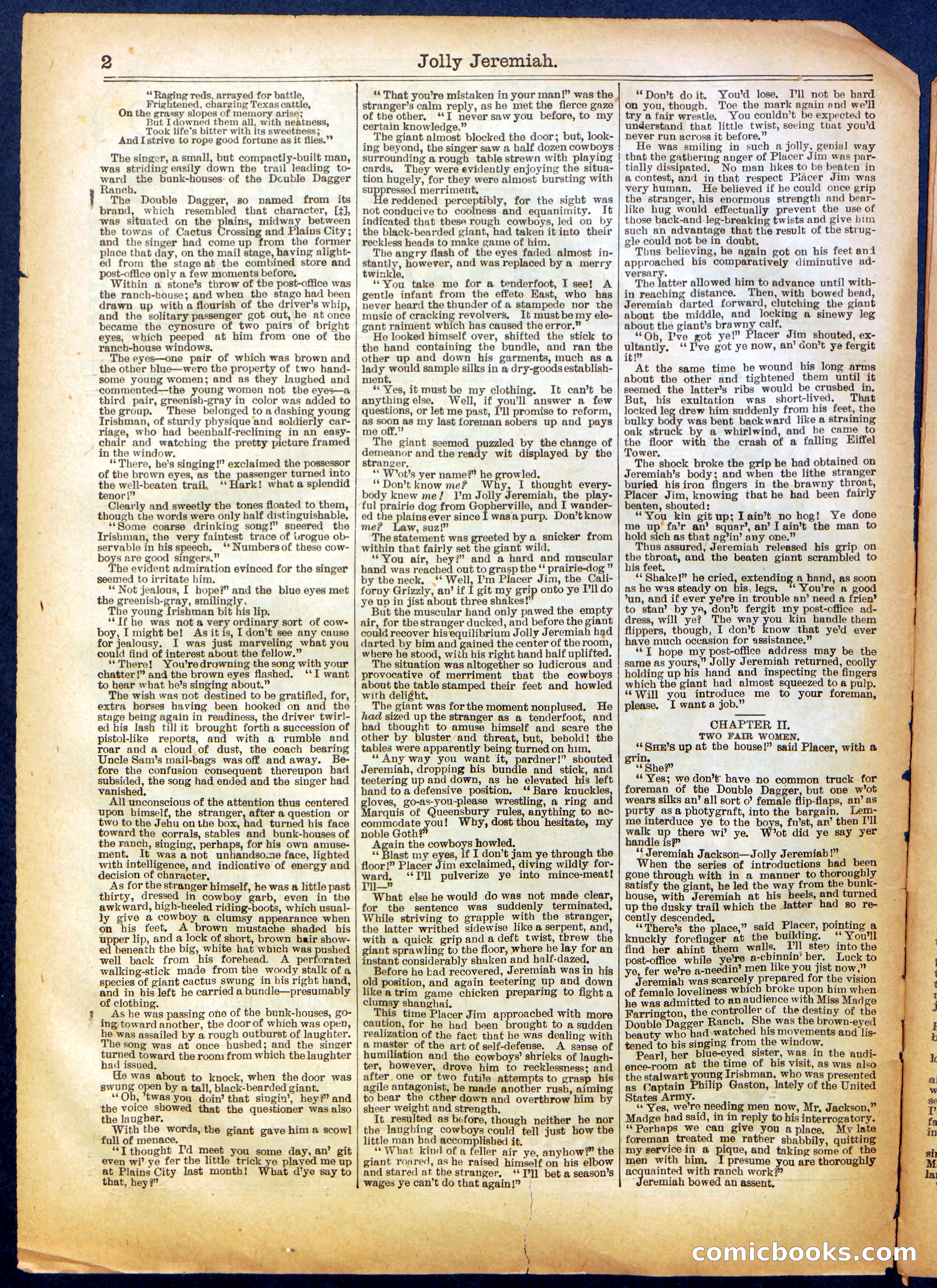 Beadle's Half Dime Library No. 665 — page 2 of 16