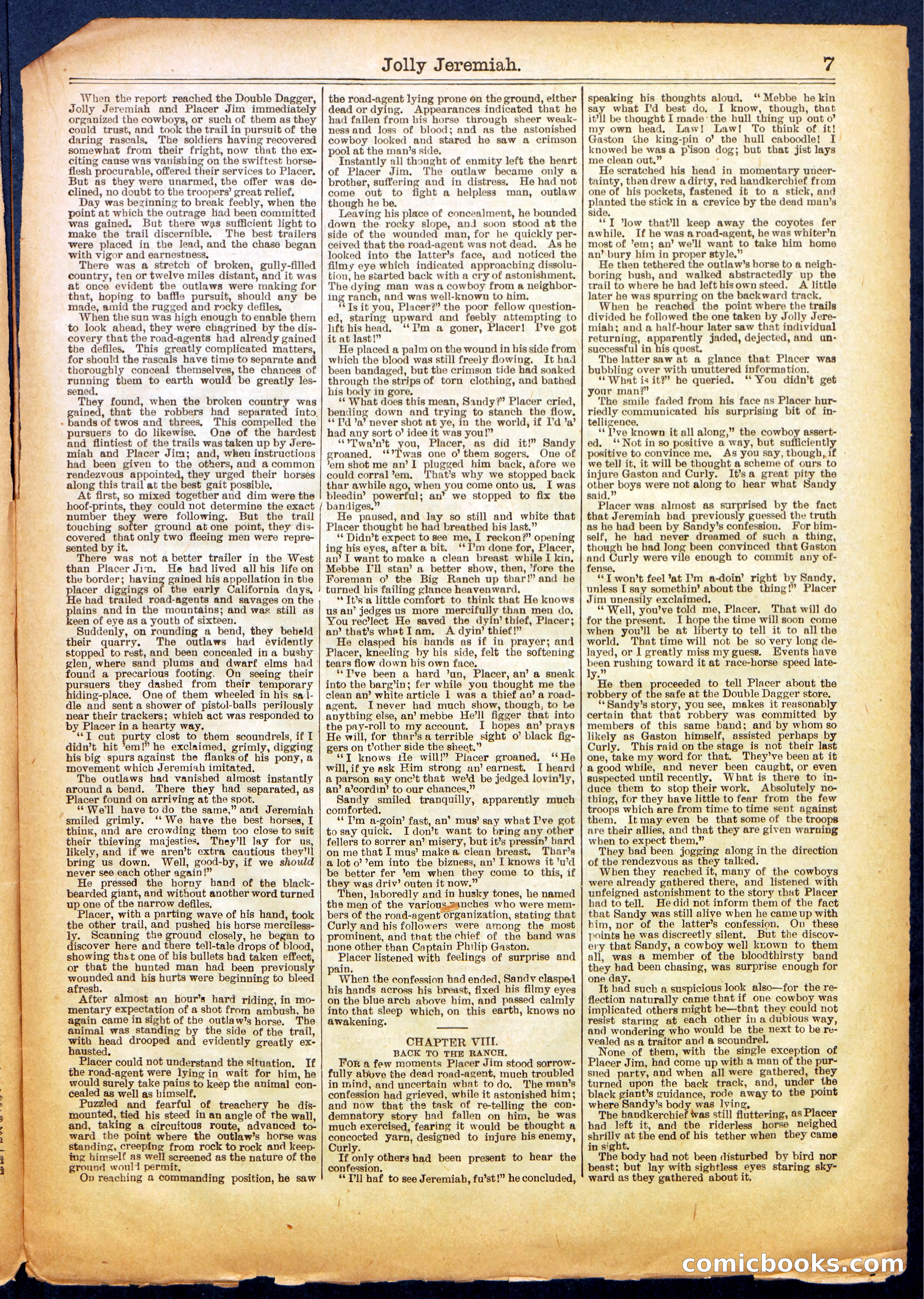 Beadle's Half Dime Library No. 665 — page 7 of 16