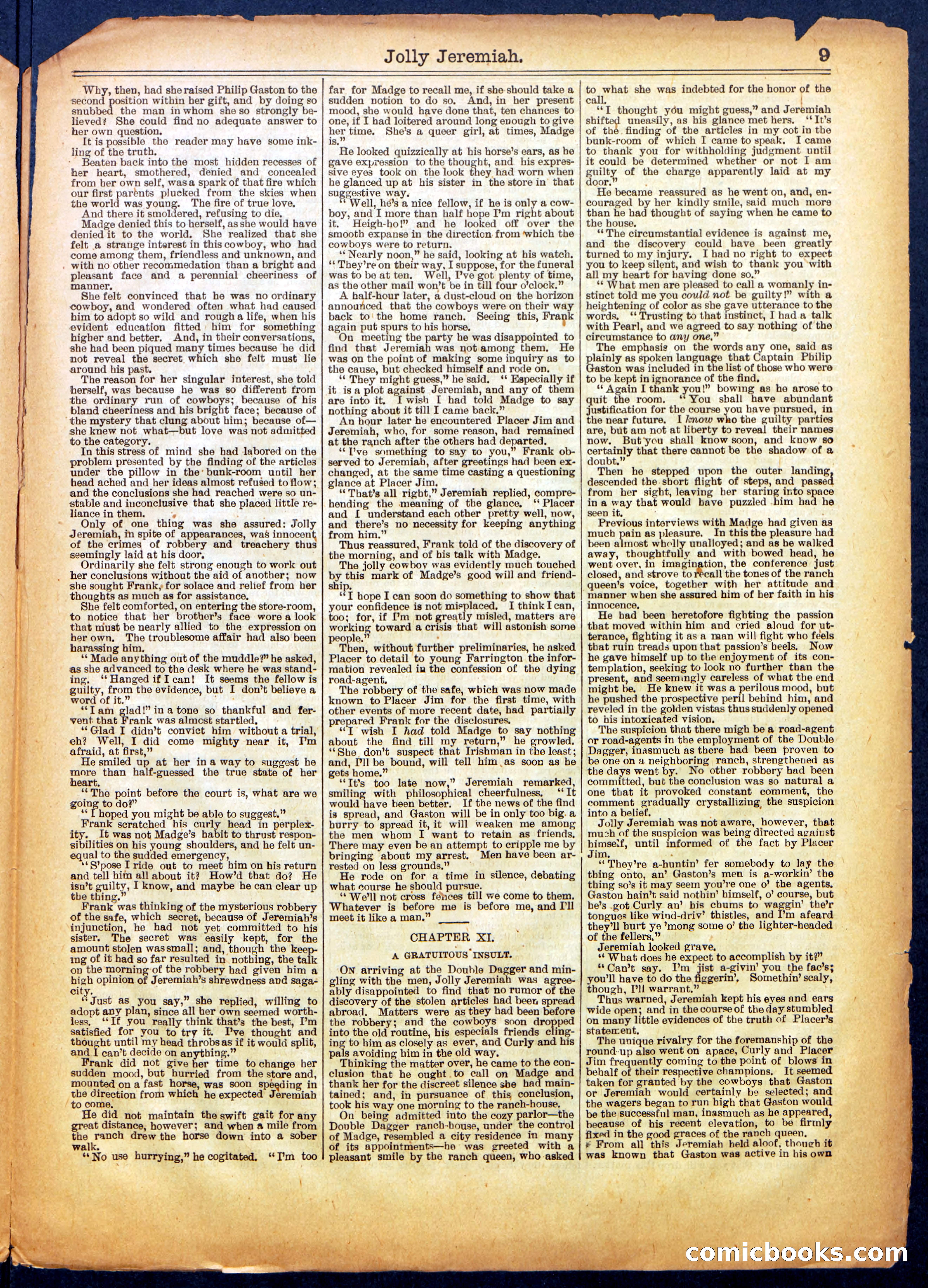 Beadle's Half Dime Library No. 665 — page 9 of 16