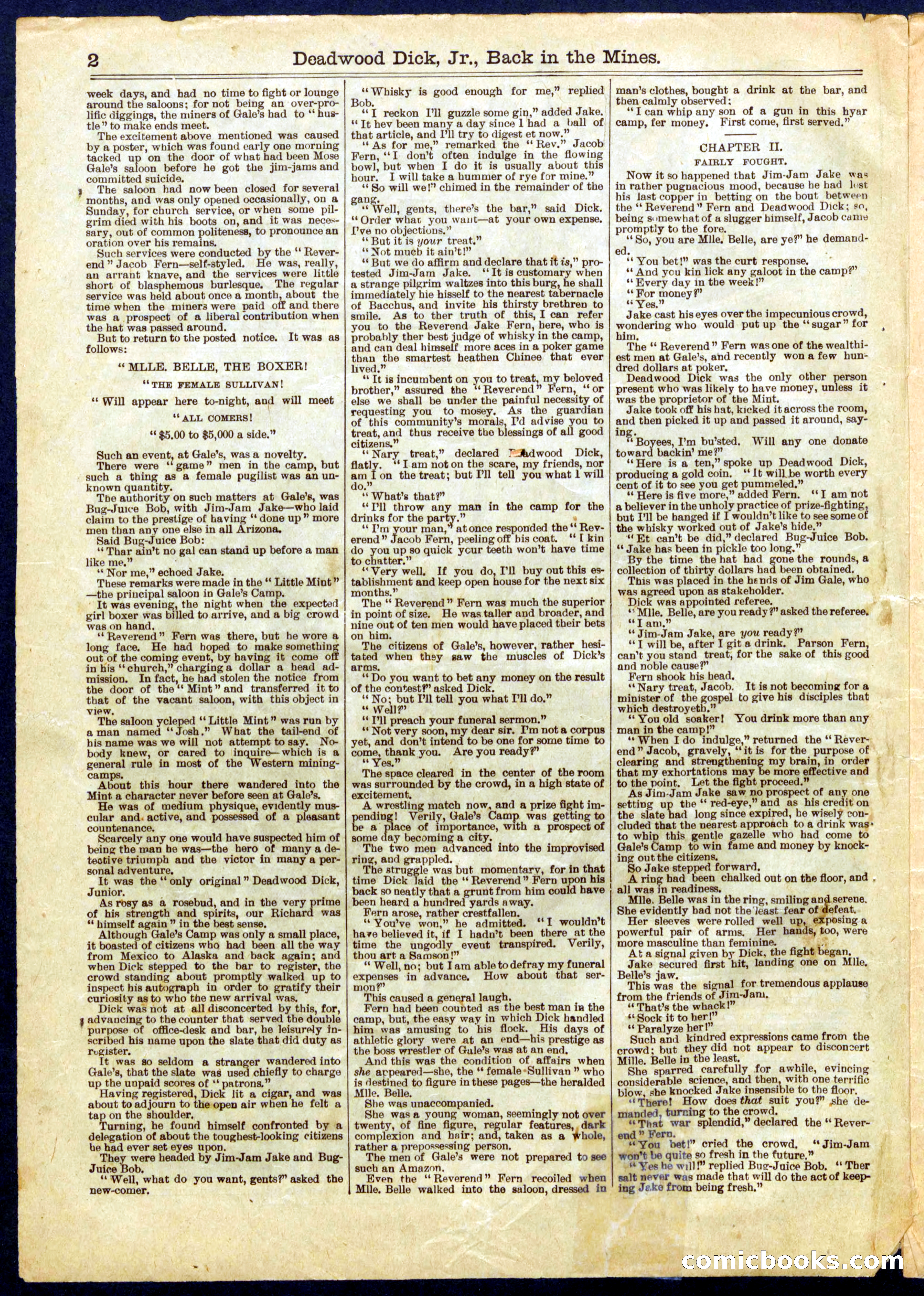 Beadle's Half Dime Library No. 666 — page 2 of 16
