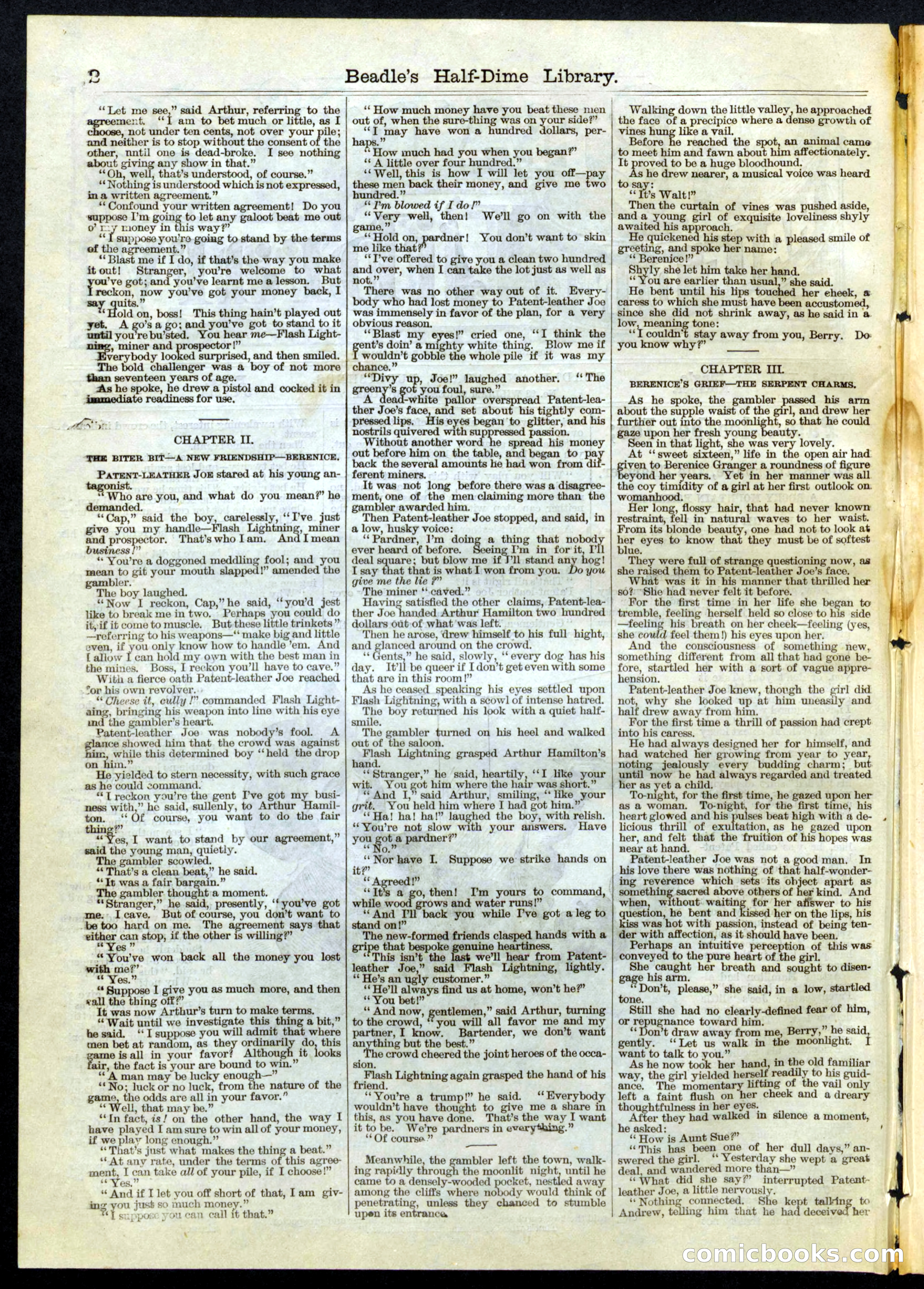 Beadle's Half Dime Library, No. 67 — page 2 of 16