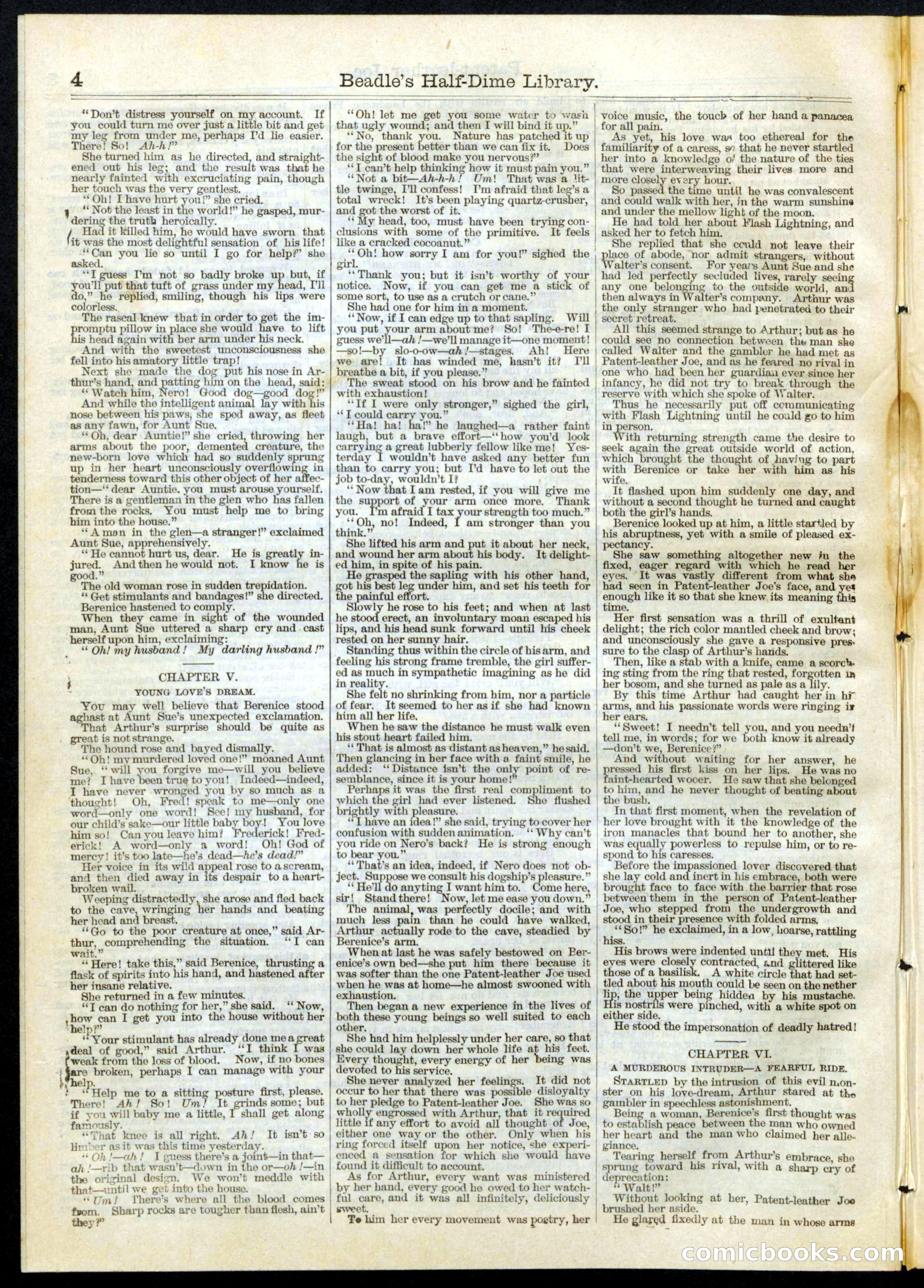 Beadle's Half Dime Library, No. 67 — page 4 of 16
