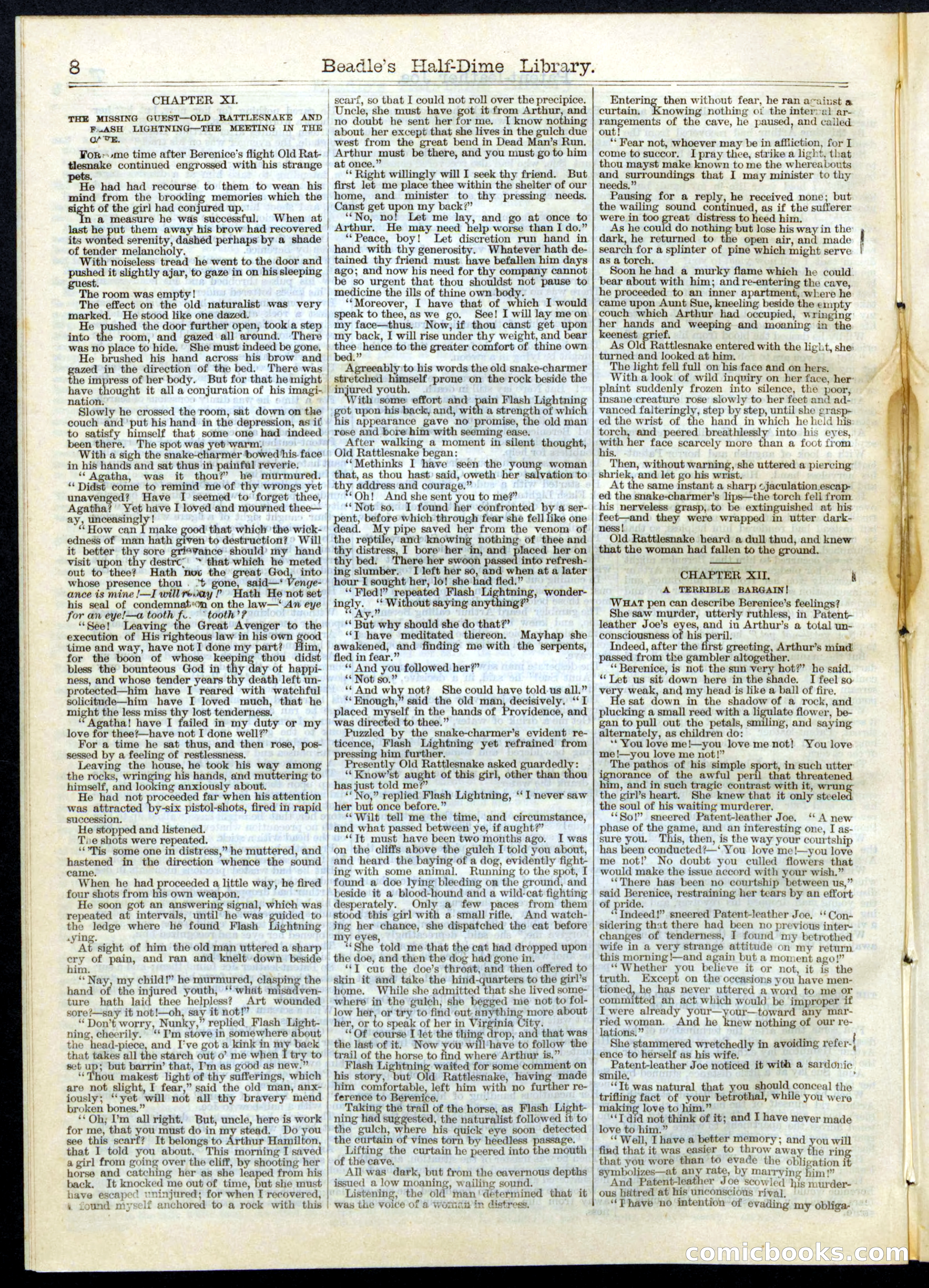 Beadle's Half Dime Library, No. 67 — page 8 of 16