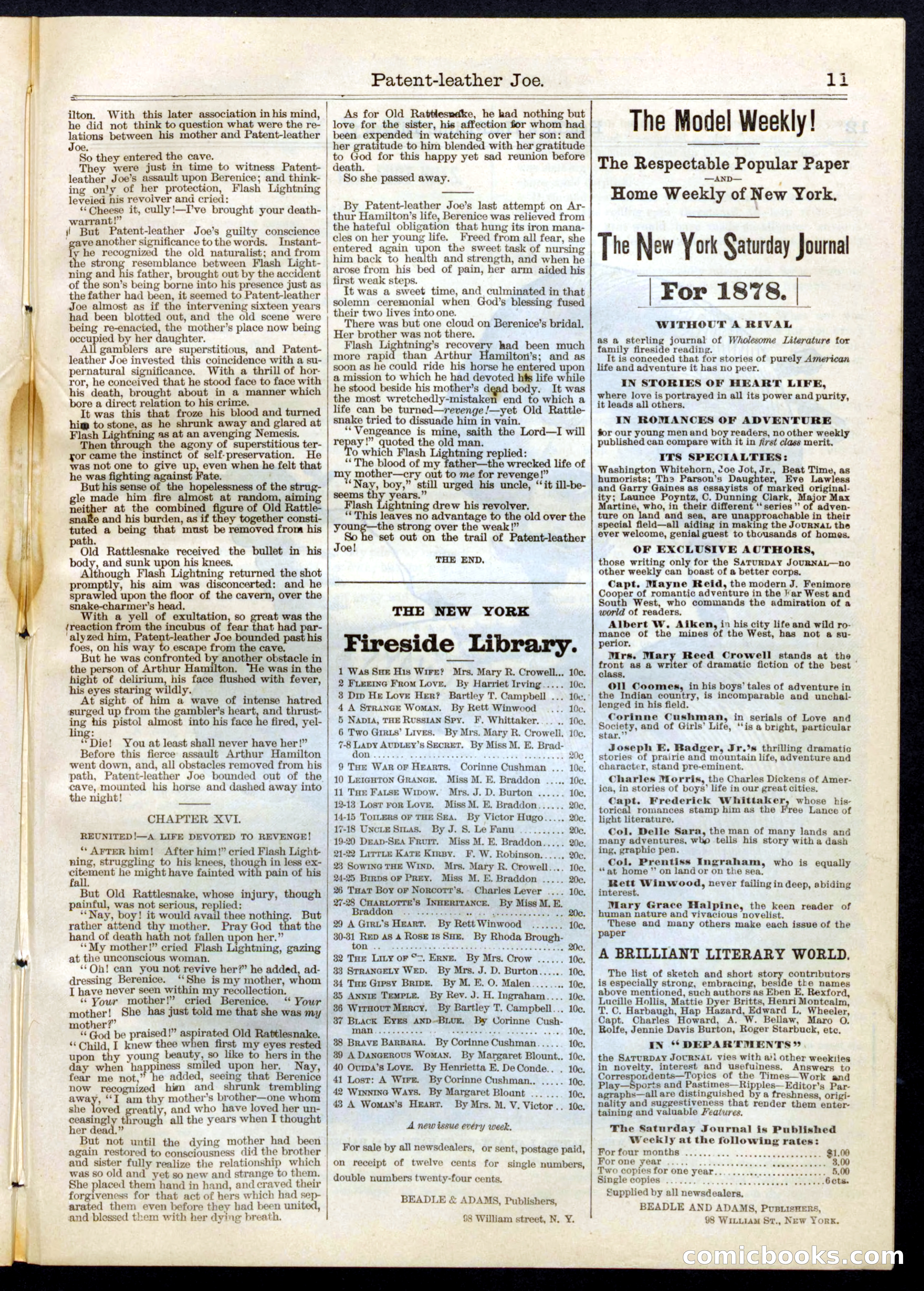 Beadle's Half Dime Library, No. 67 — page 11 of 16