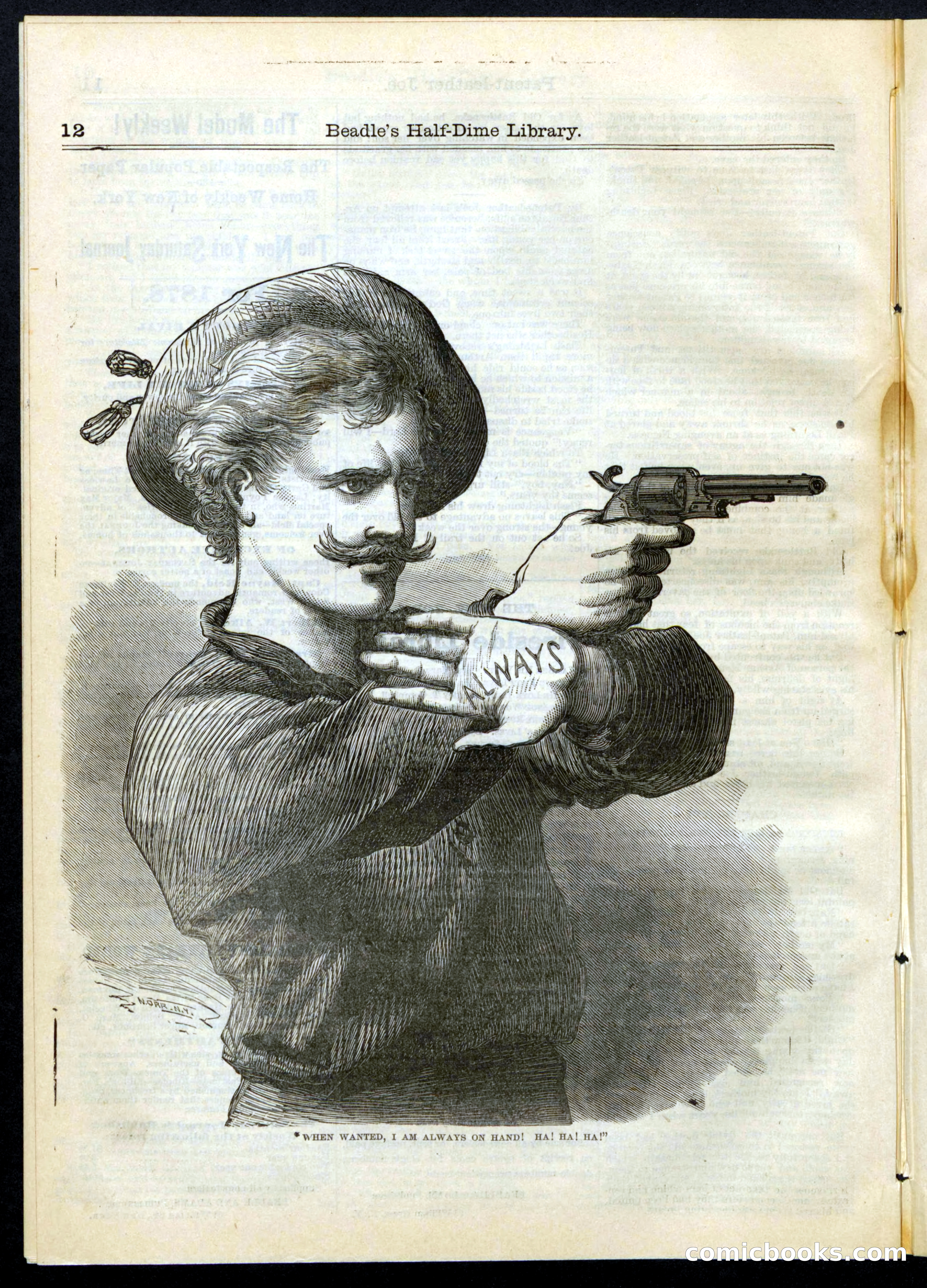 Beadle's Half Dime Library, No. 67 — page 12 of 16