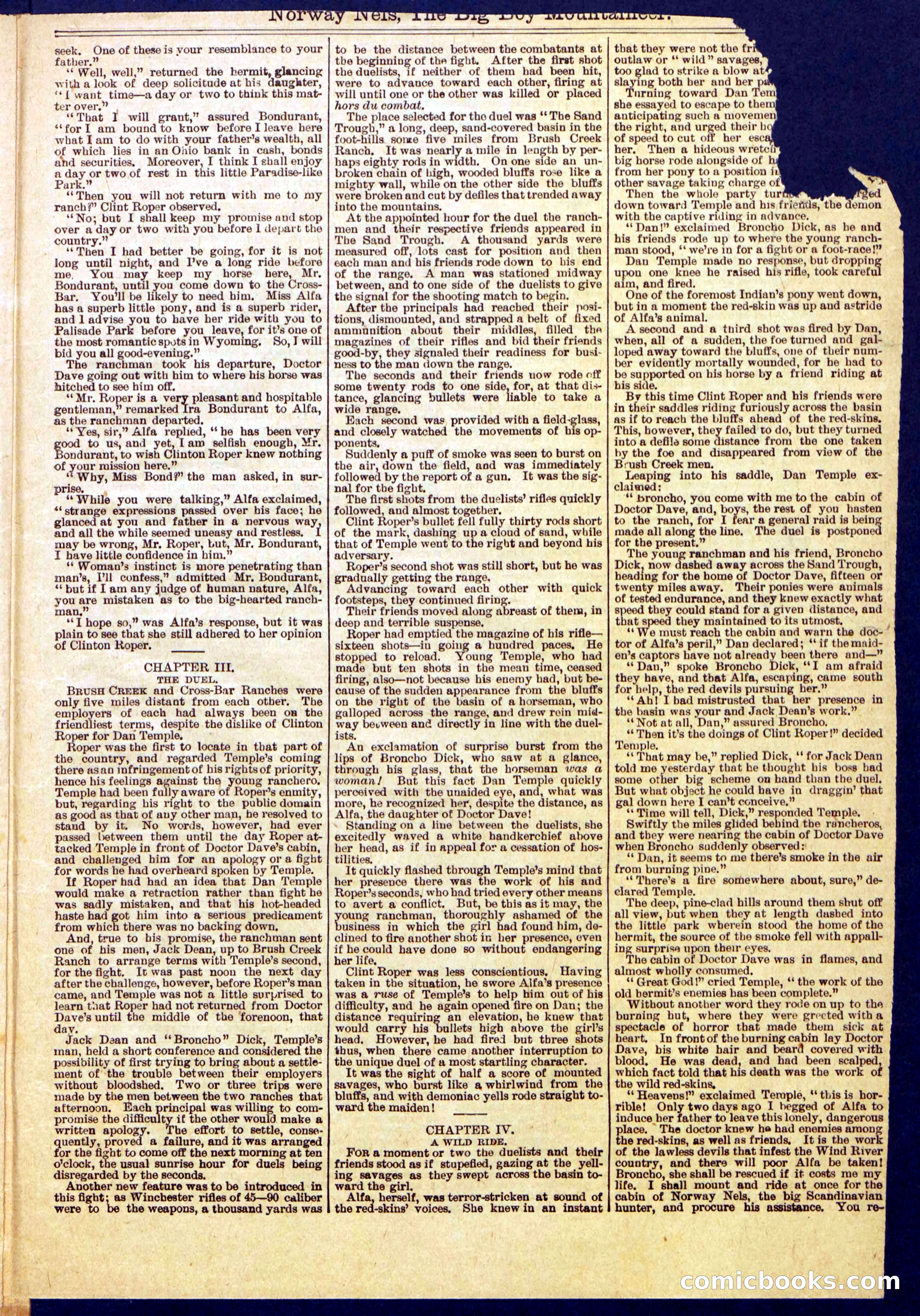 Beadle's Half Dime Library No. 870 — page 3 of 16