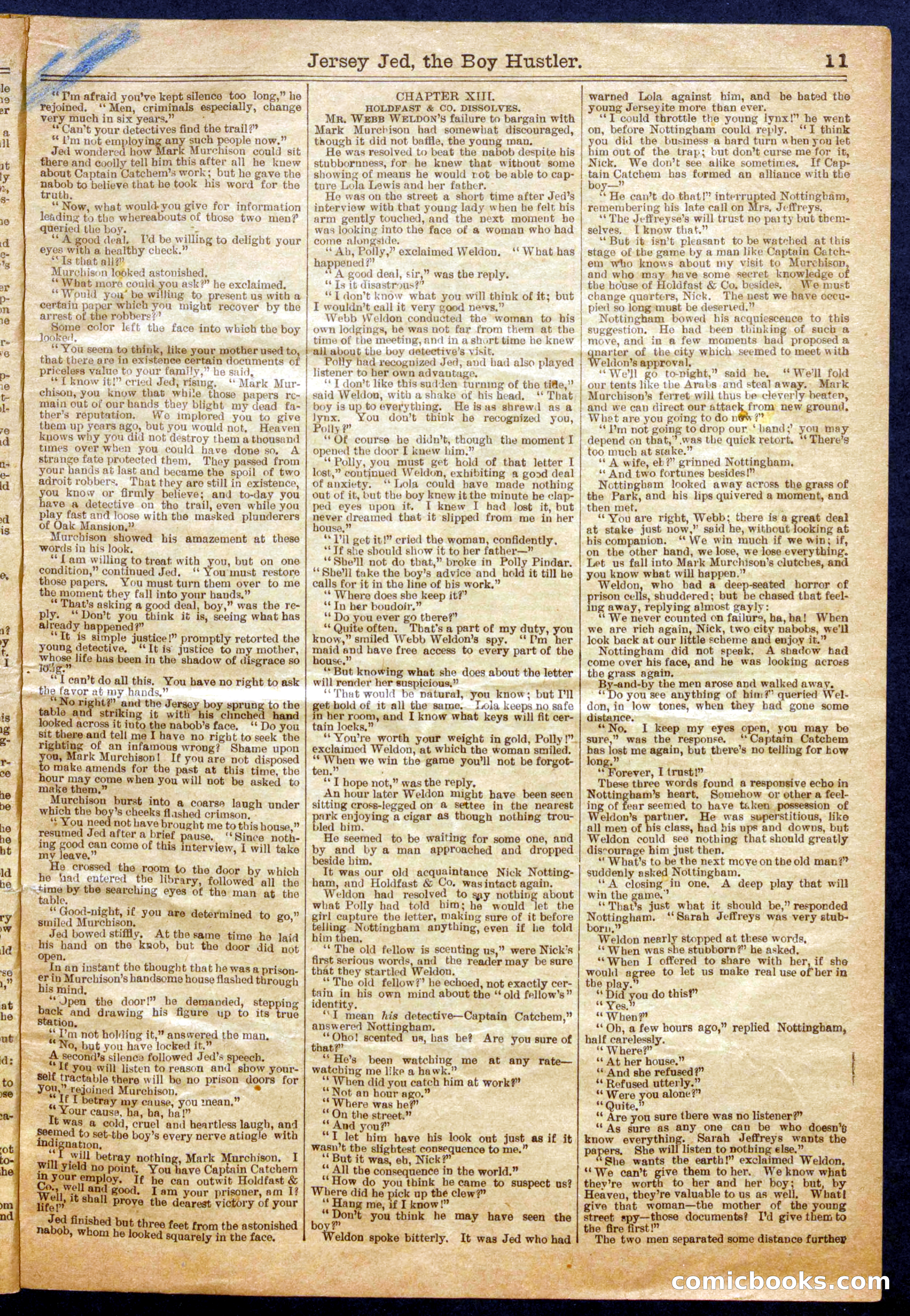 Beadle's Half Dime Library No. 671 — page 11 of 16