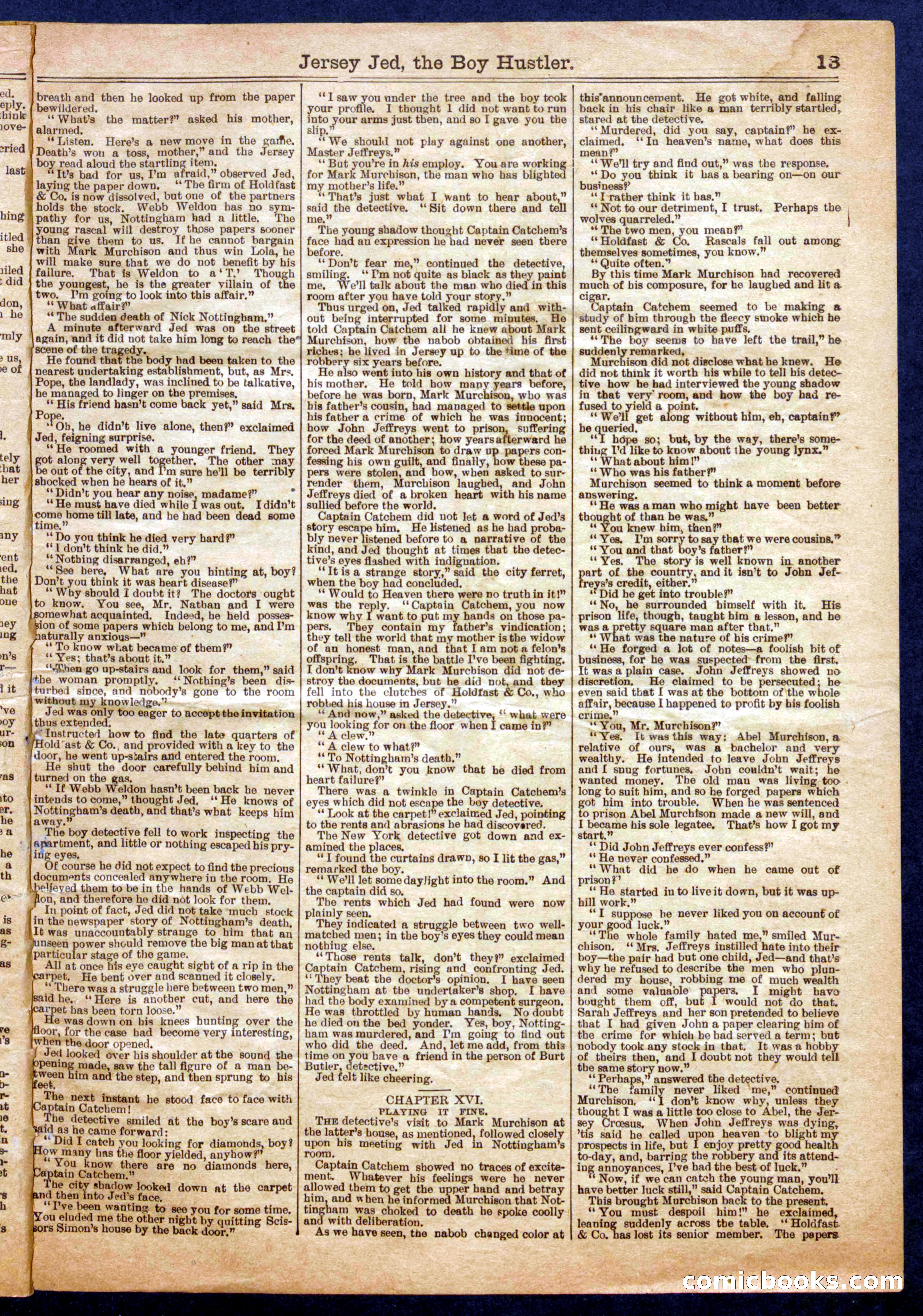Beadle's Half Dime Library No. 671 — page 13 of 16