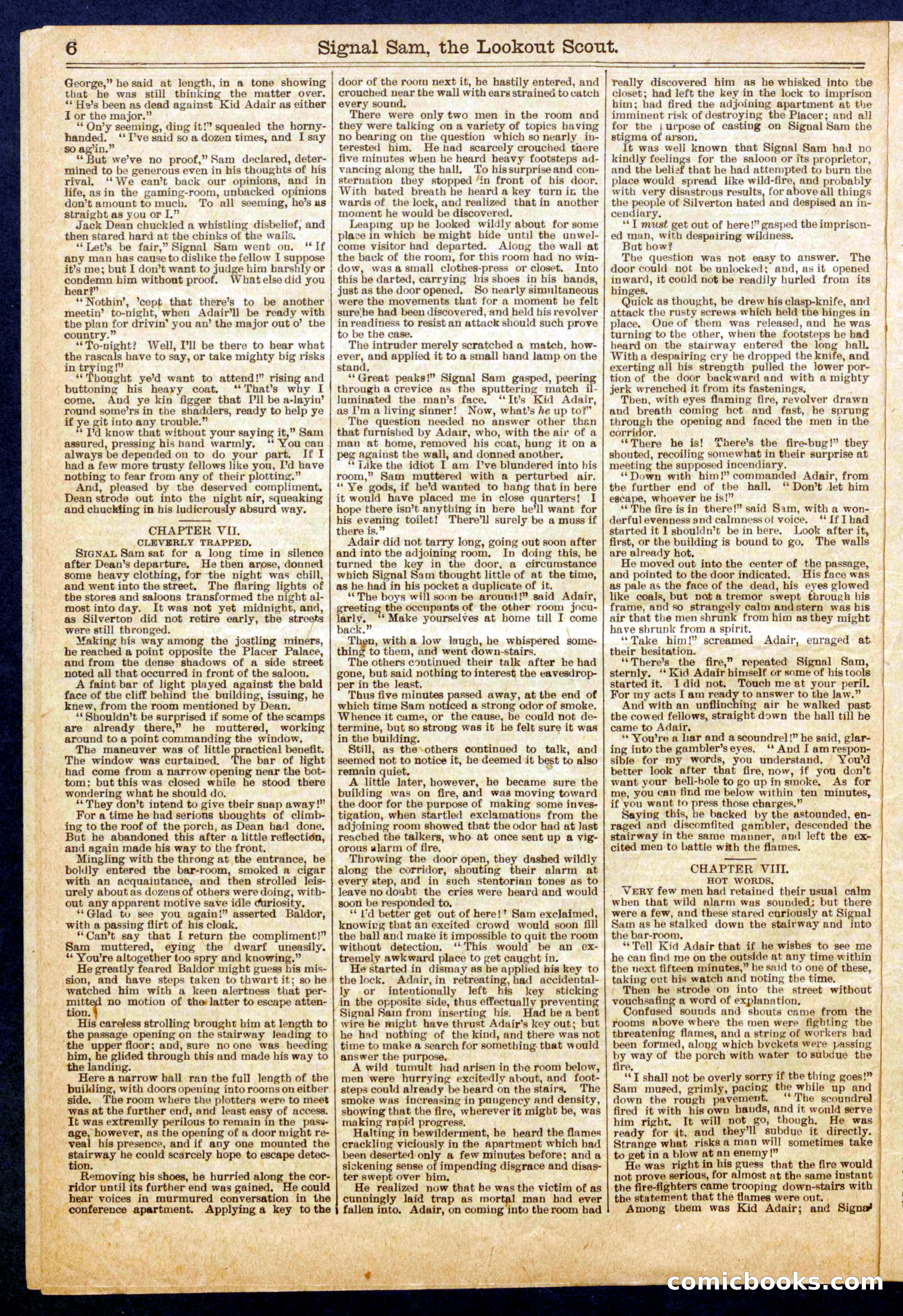 Beadle's Half Dime Library No. 676 — page 6 of 16