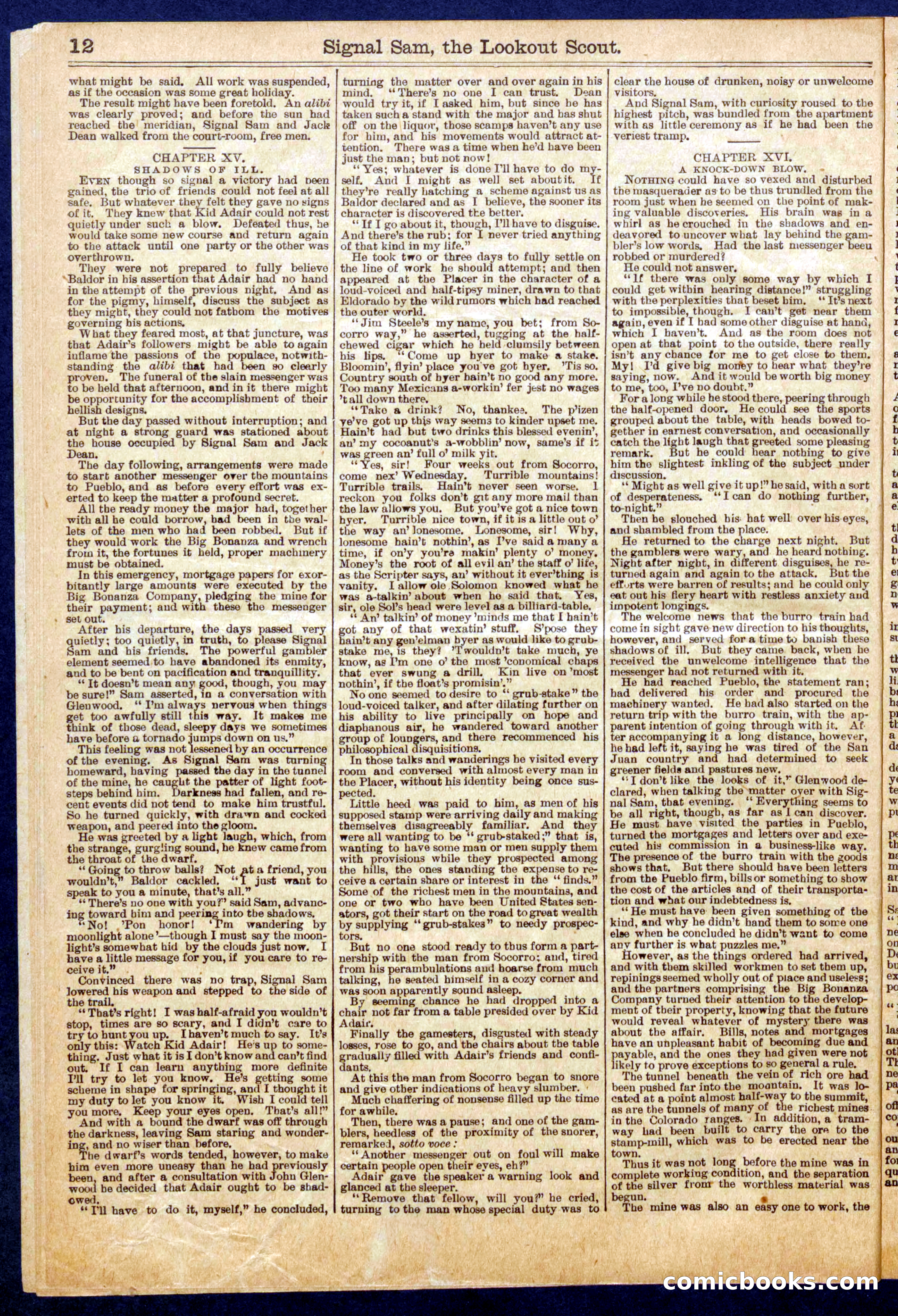 Beadle's Half Dime Library No. 676 — page 12 of 16