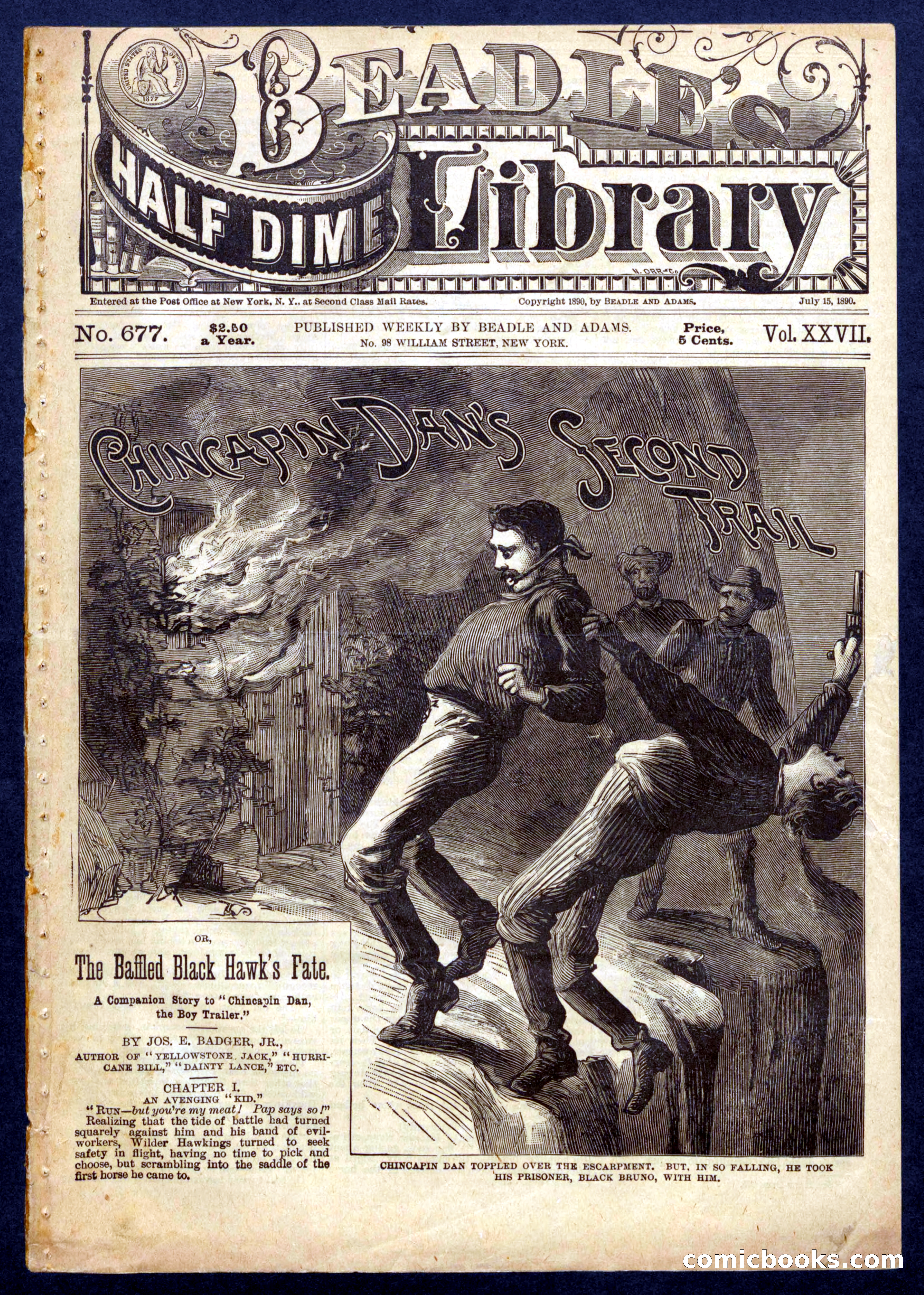 Beadle's Half Dime Library, No. 677 — page 1 of 16