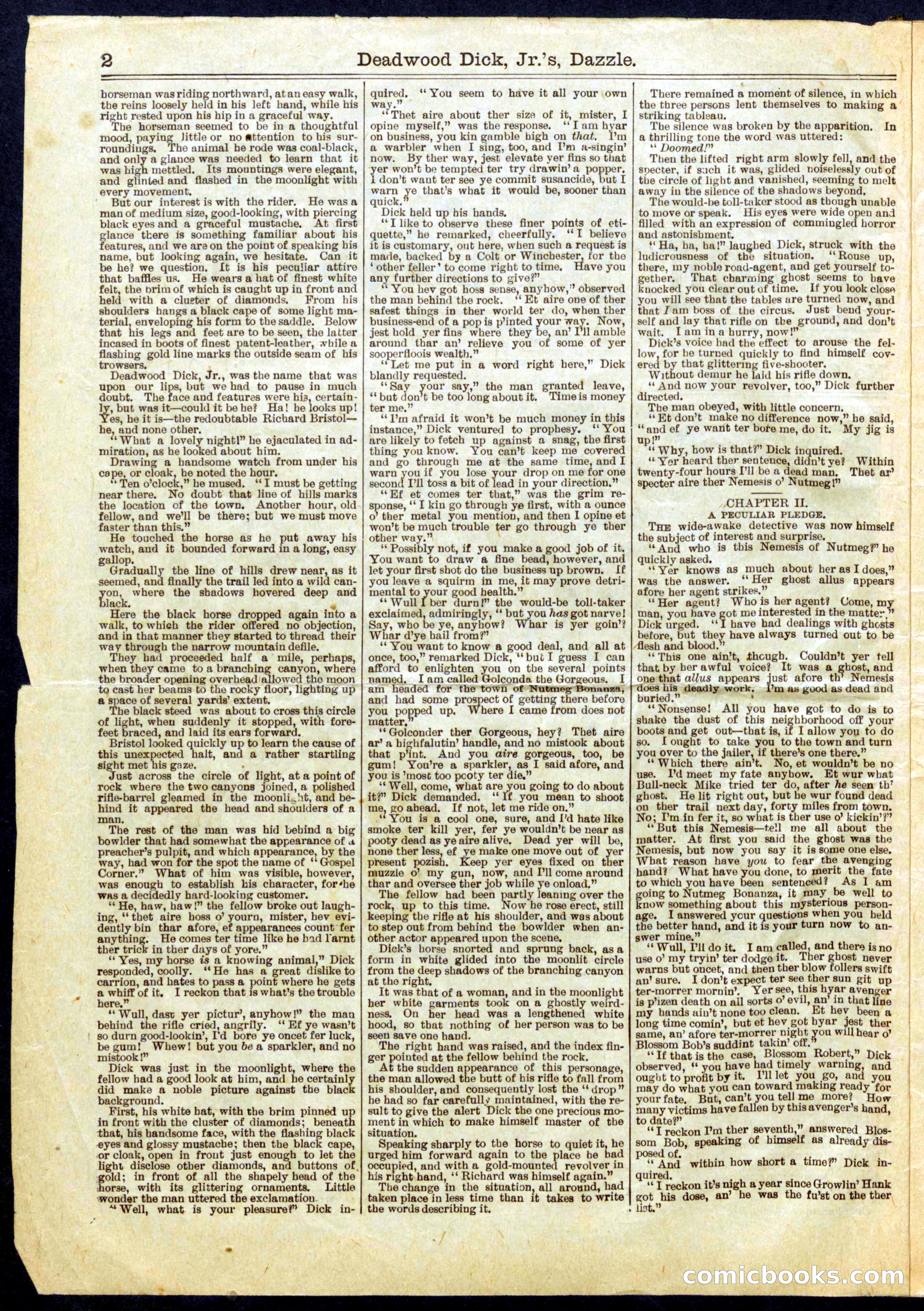 Beadle's Half Dime Library No. 684 — page 2 of 16