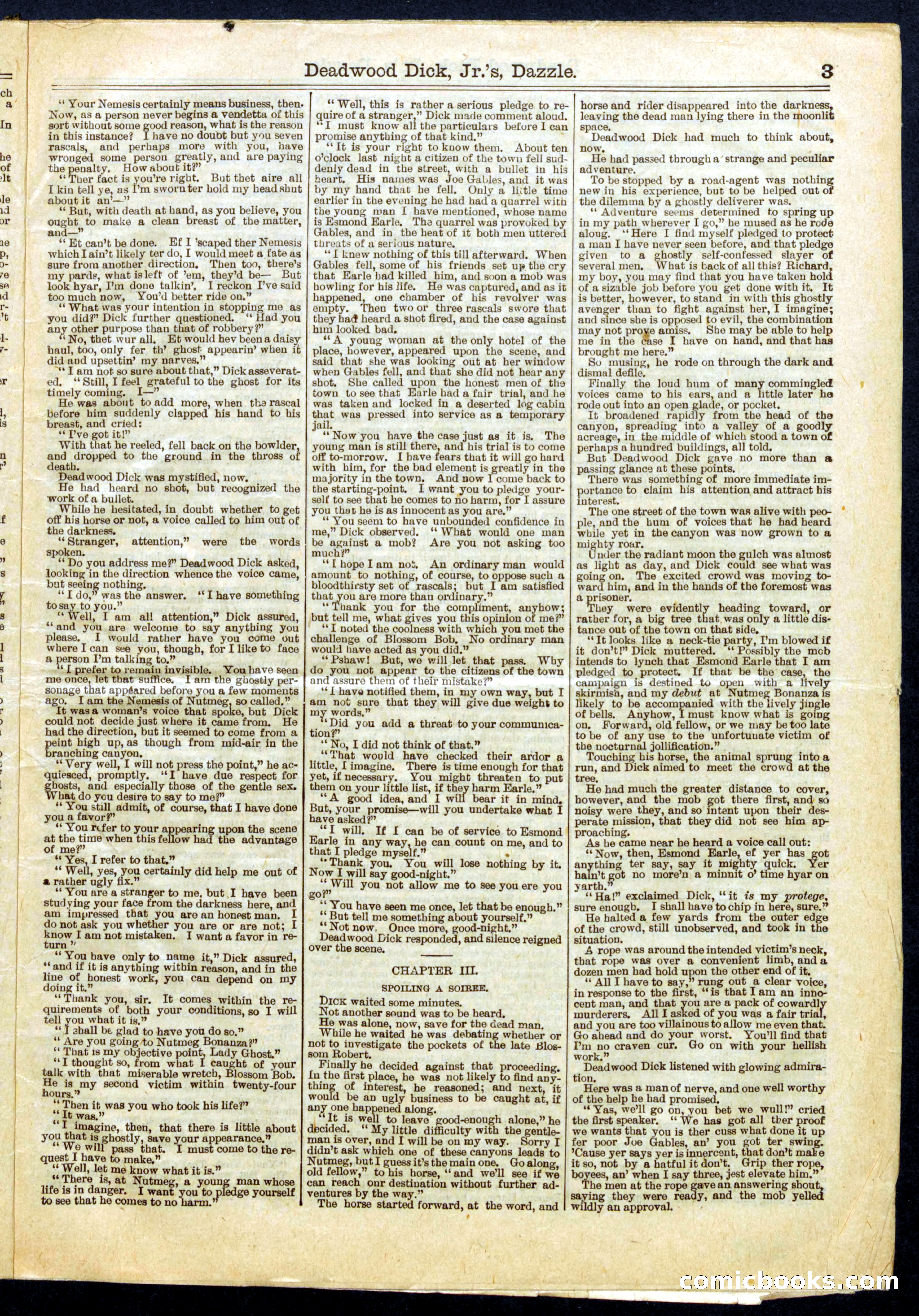 Beadle's Half Dime Library No. 684 — page 3 of 16