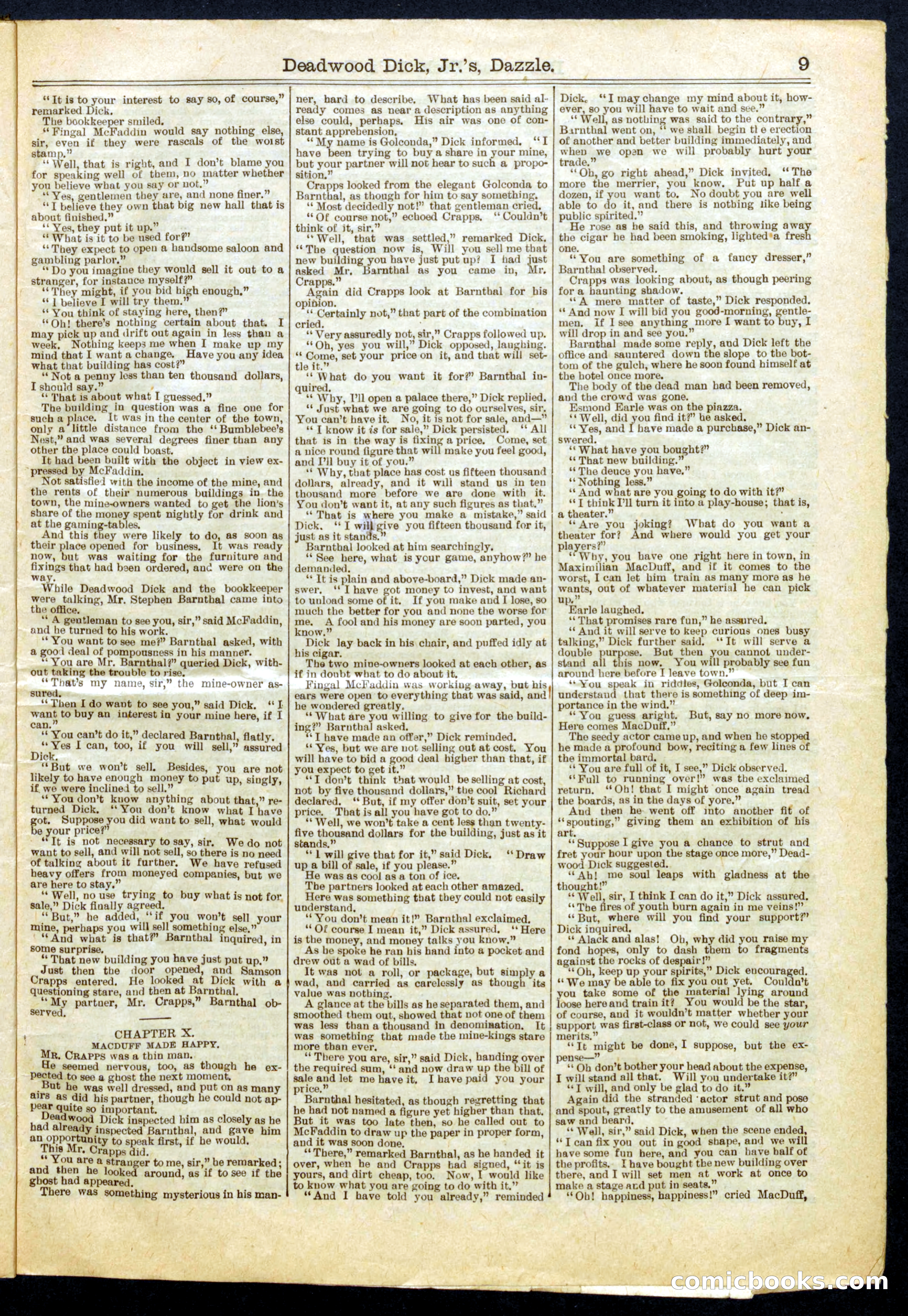 Beadle's Half Dime Library No. 684 — page 9 of 16