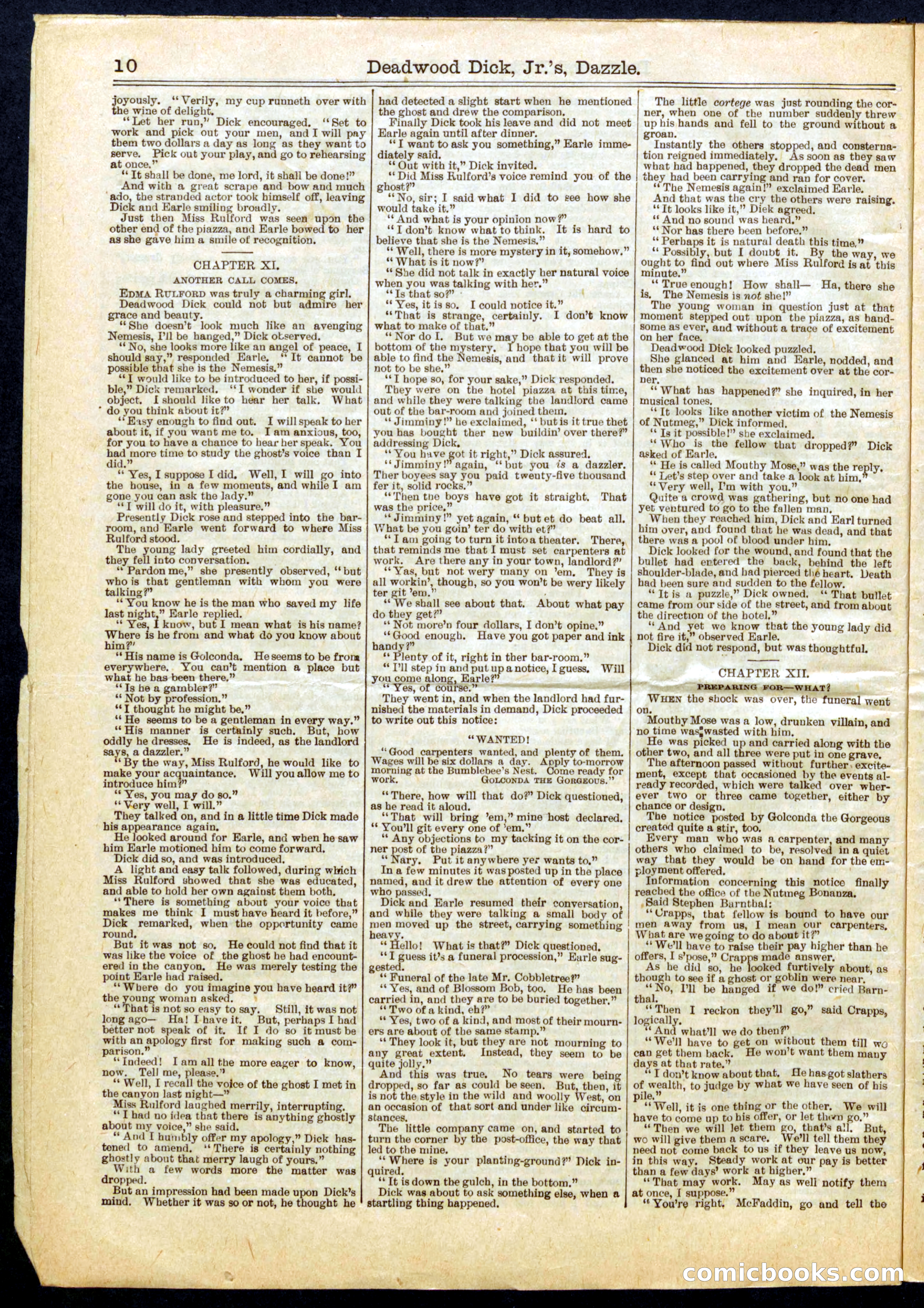 Beadle's Half Dime Library No. 684 — page 10 of 16