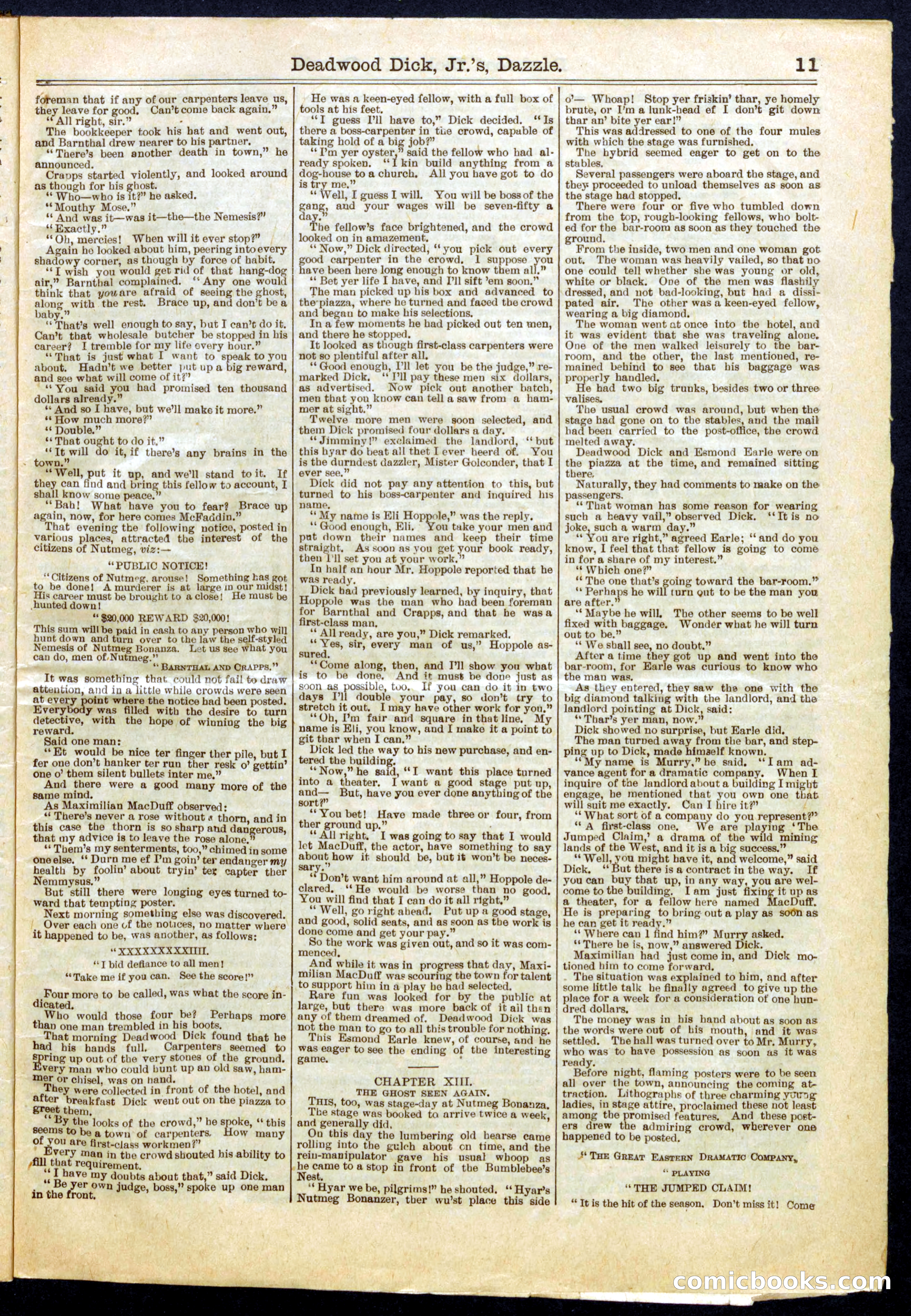 Beadle's Half Dime Library No. 684 — page 11 of 16
