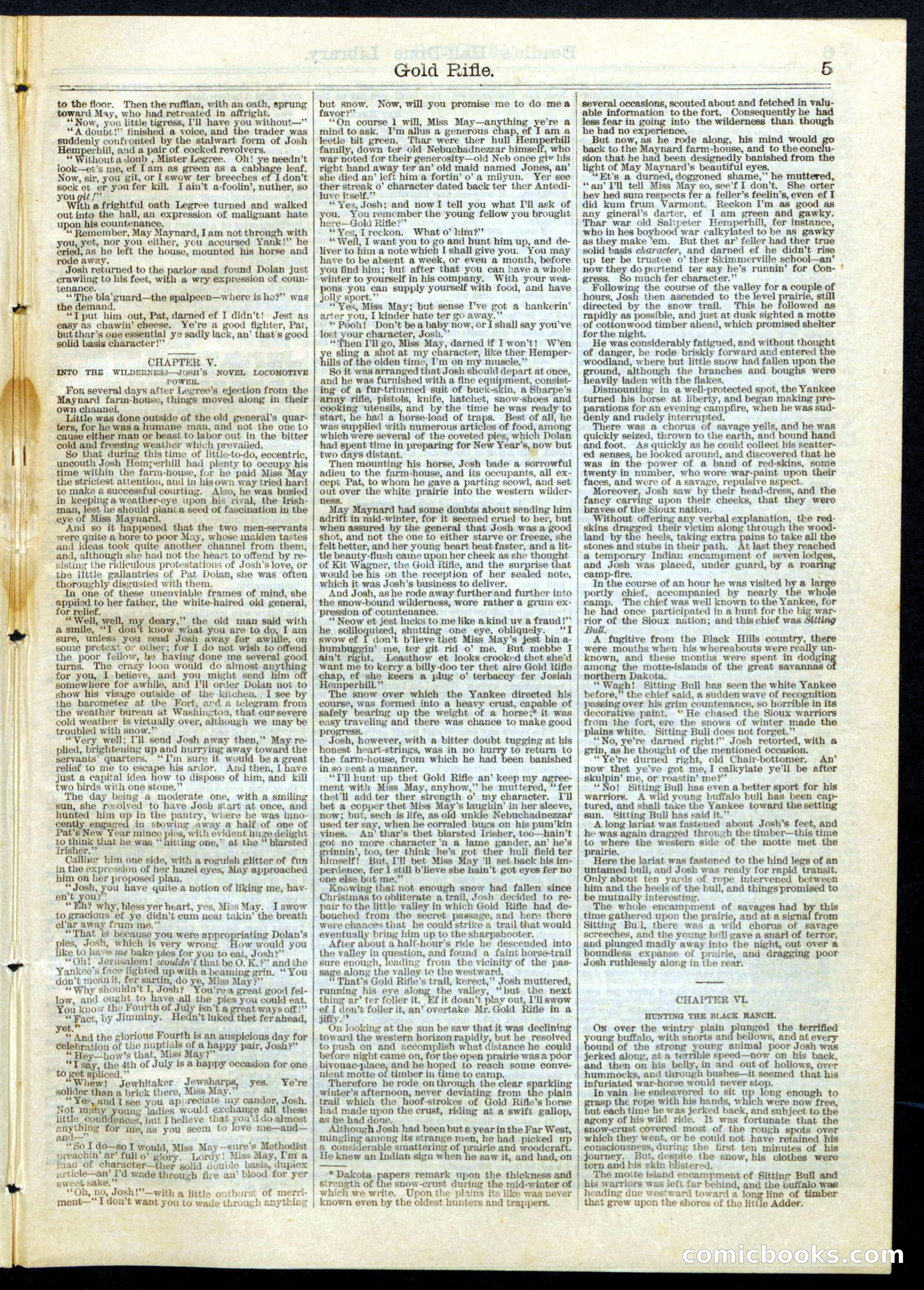 Beadle's Half Dime Library No. 69 — page 5 of 16