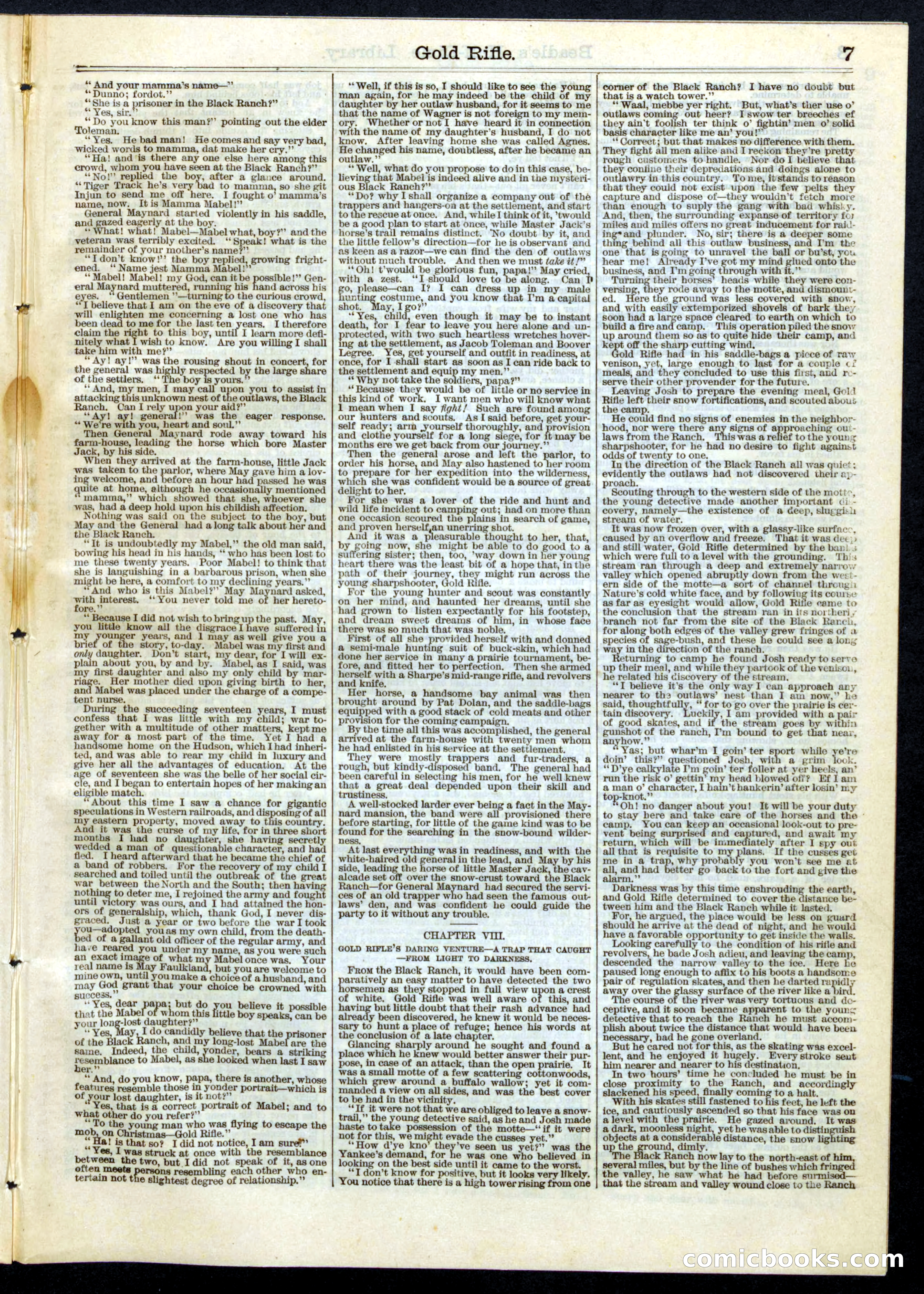 Beadle's Half Dime Library No. 69 — page 7 of 16