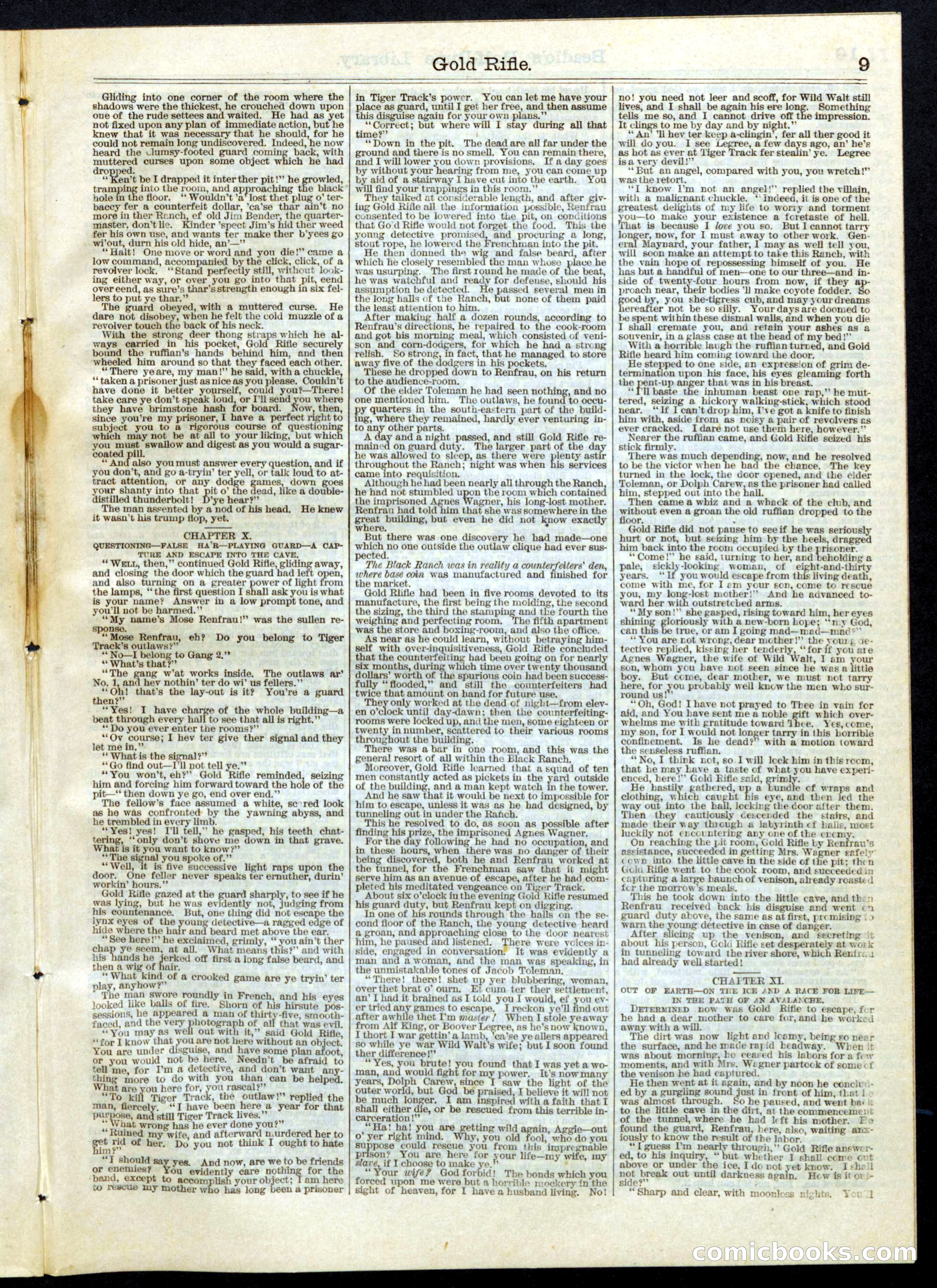 Beadle's Half Dime Library No. 69 — page 9 of 16