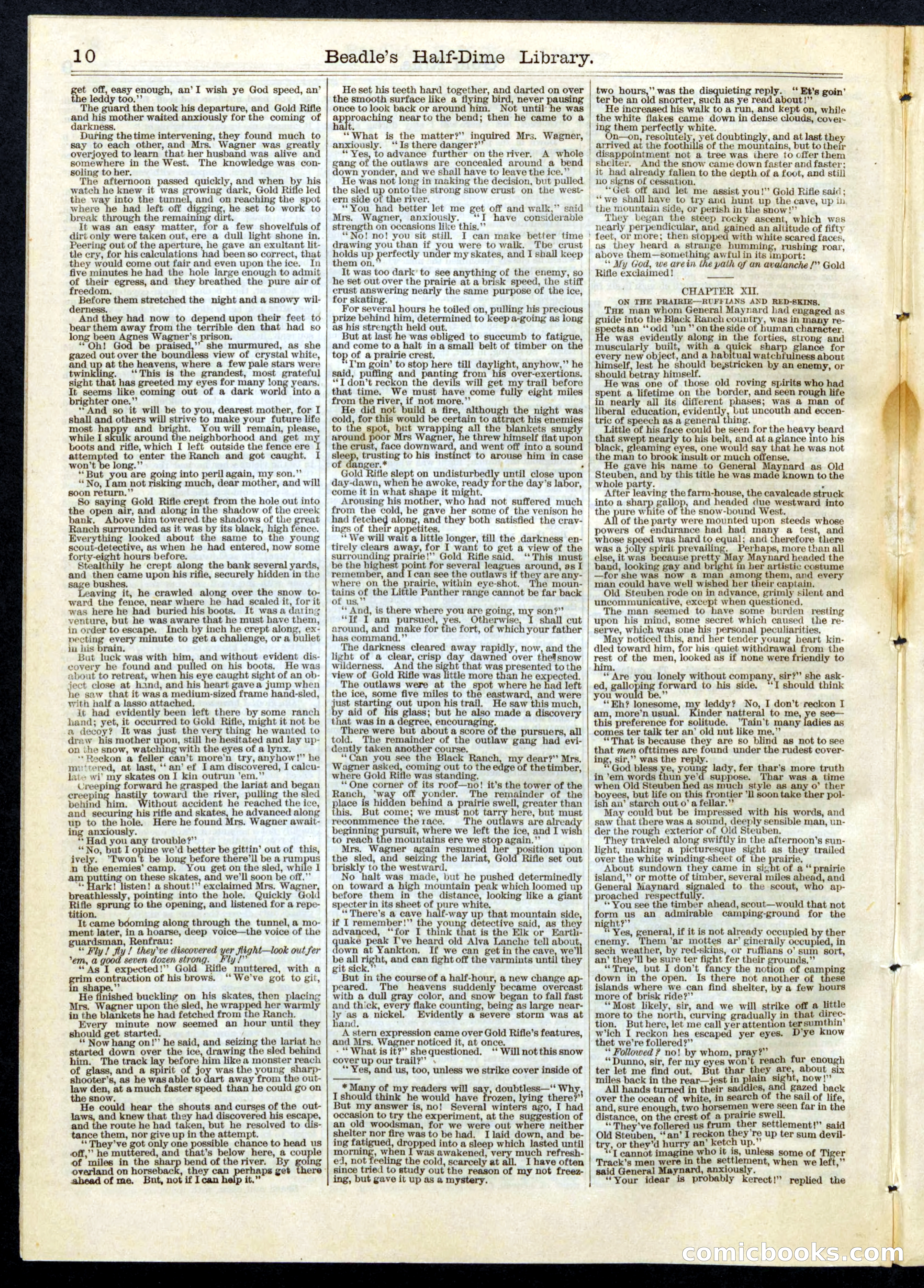 Beadle's Half Dime Library No. 69 — page 10 of 16