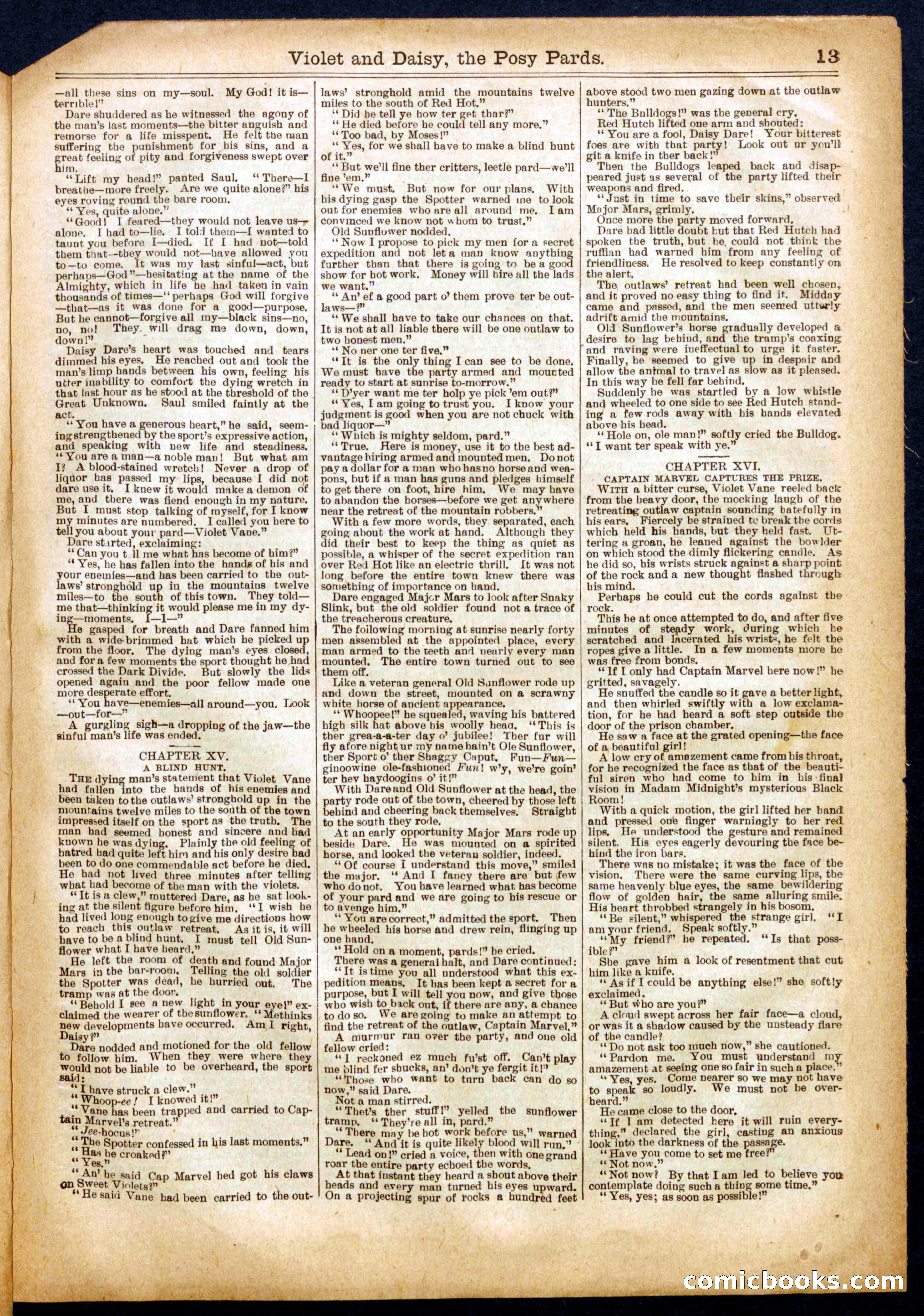 Beadle's Half Dime Library No. 693 — page 13 of 16