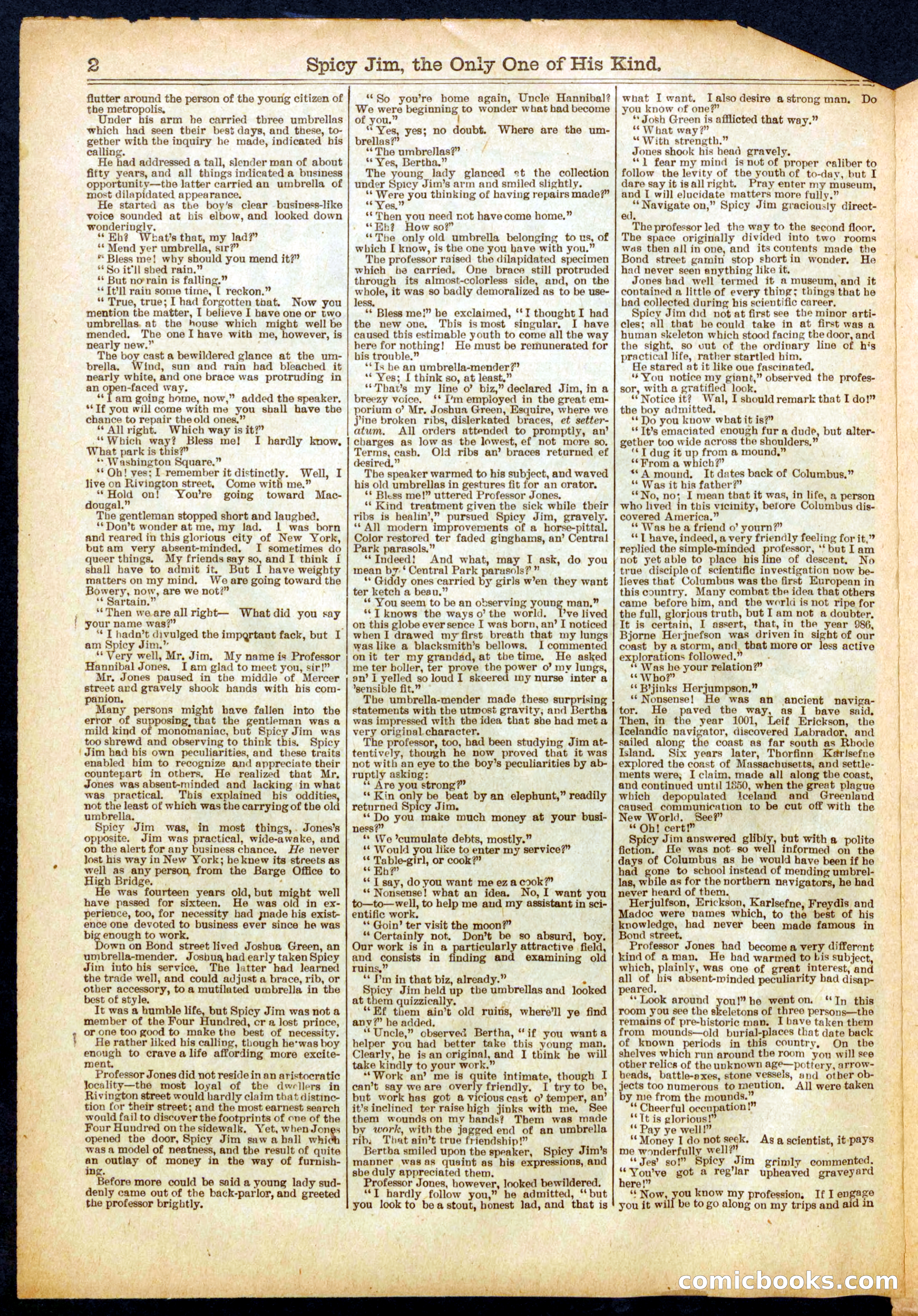 Beadle's Half Dime Library, No. 694 — page 2 of 16