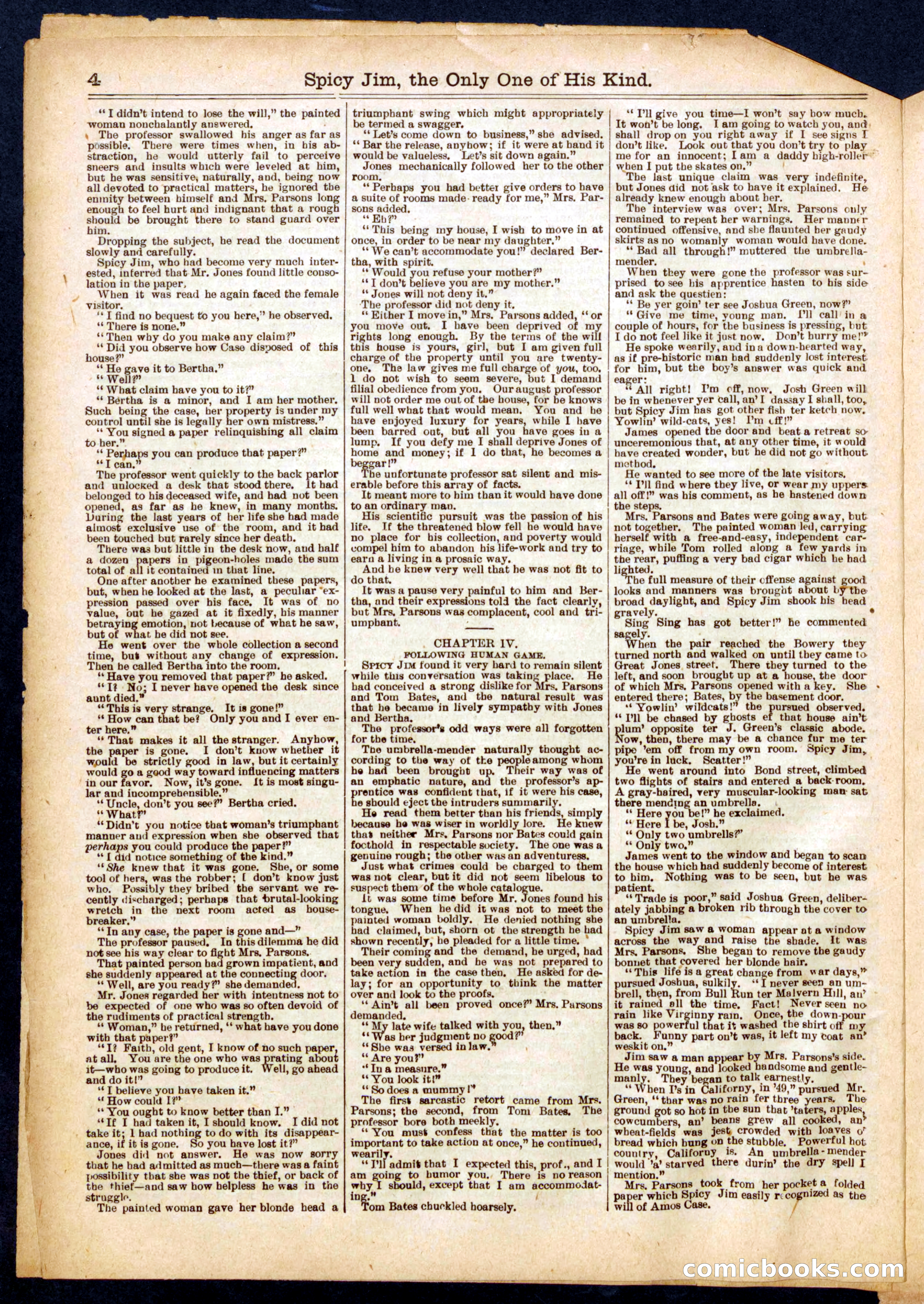 Beadle's Half Dime Library, No. 694 — page 4 of 16