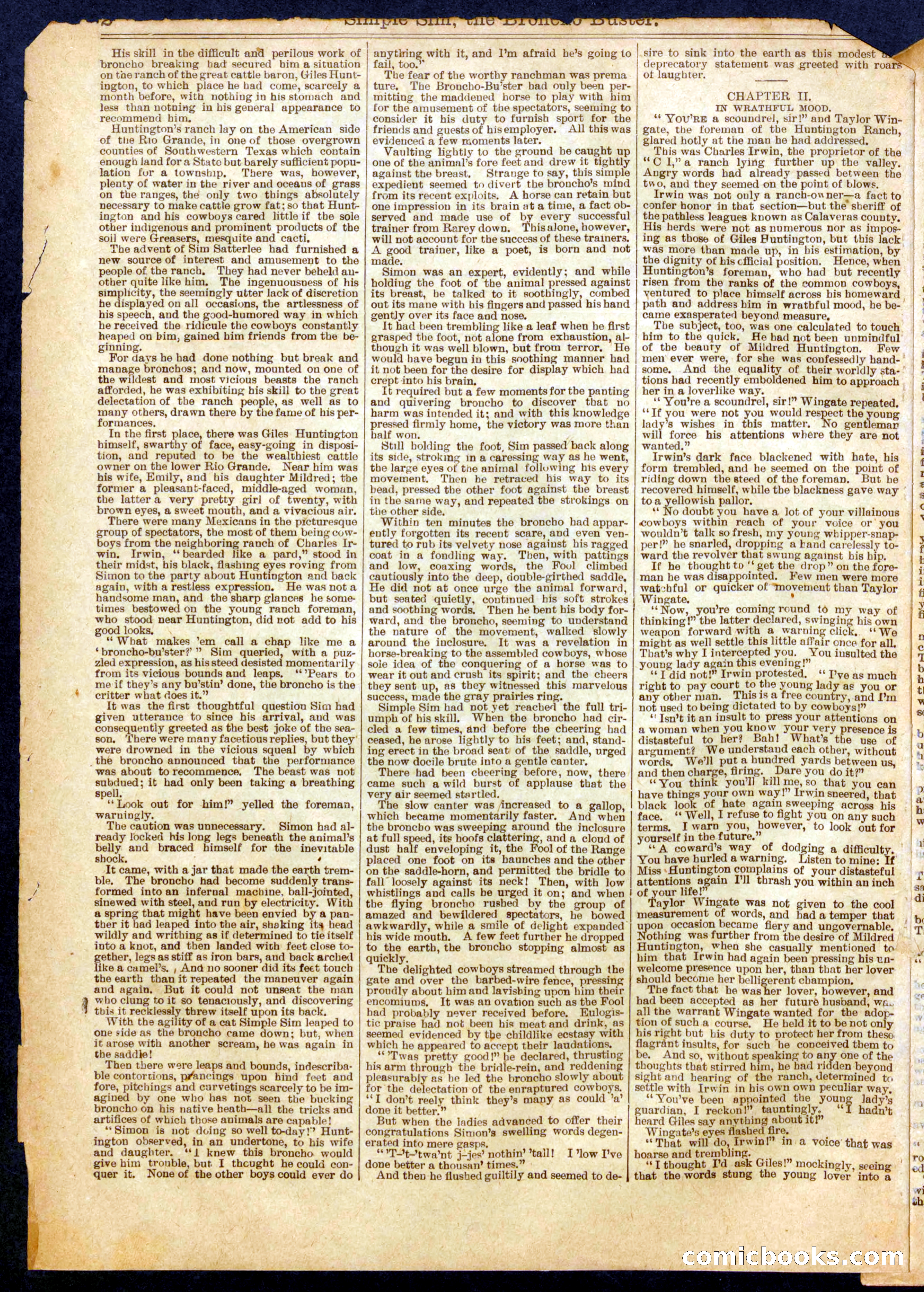 Beadle's Half Dime Library, No. 699 — page 2 of 16