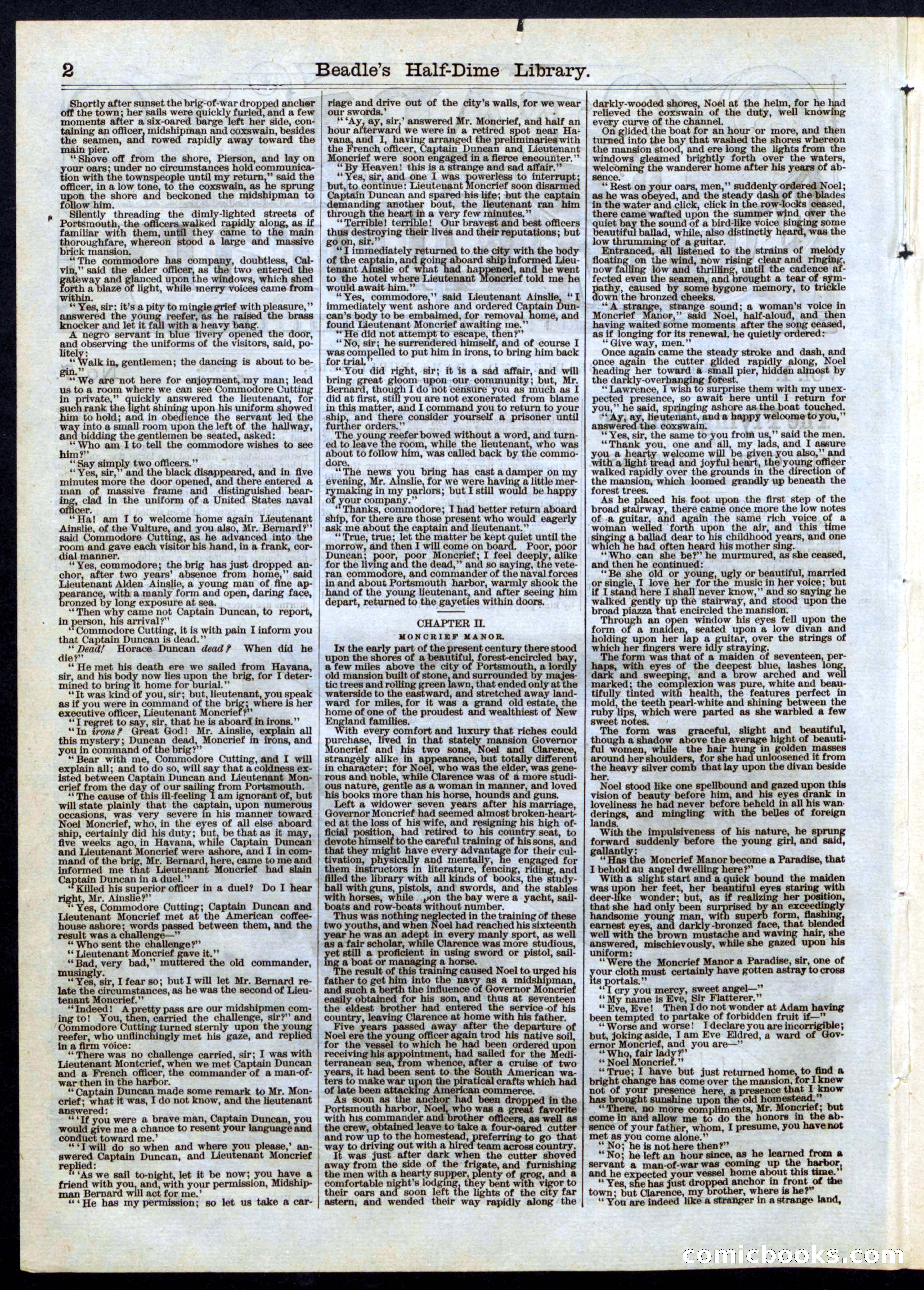Beadle's Half Dime Library, No. 7 — page 2 of 16