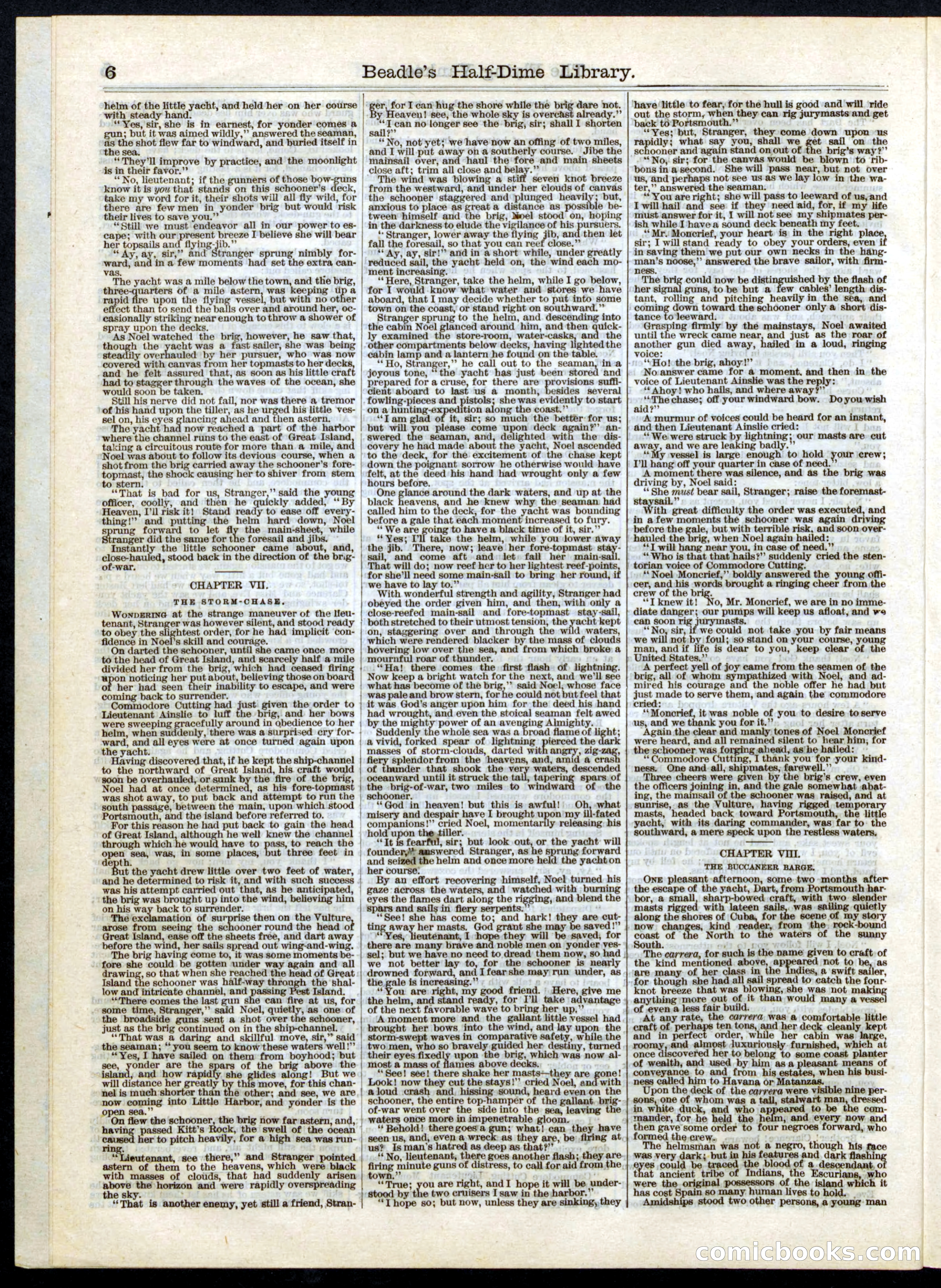 Beadle's Half Dime Library, No. 7 — page 6 of 16