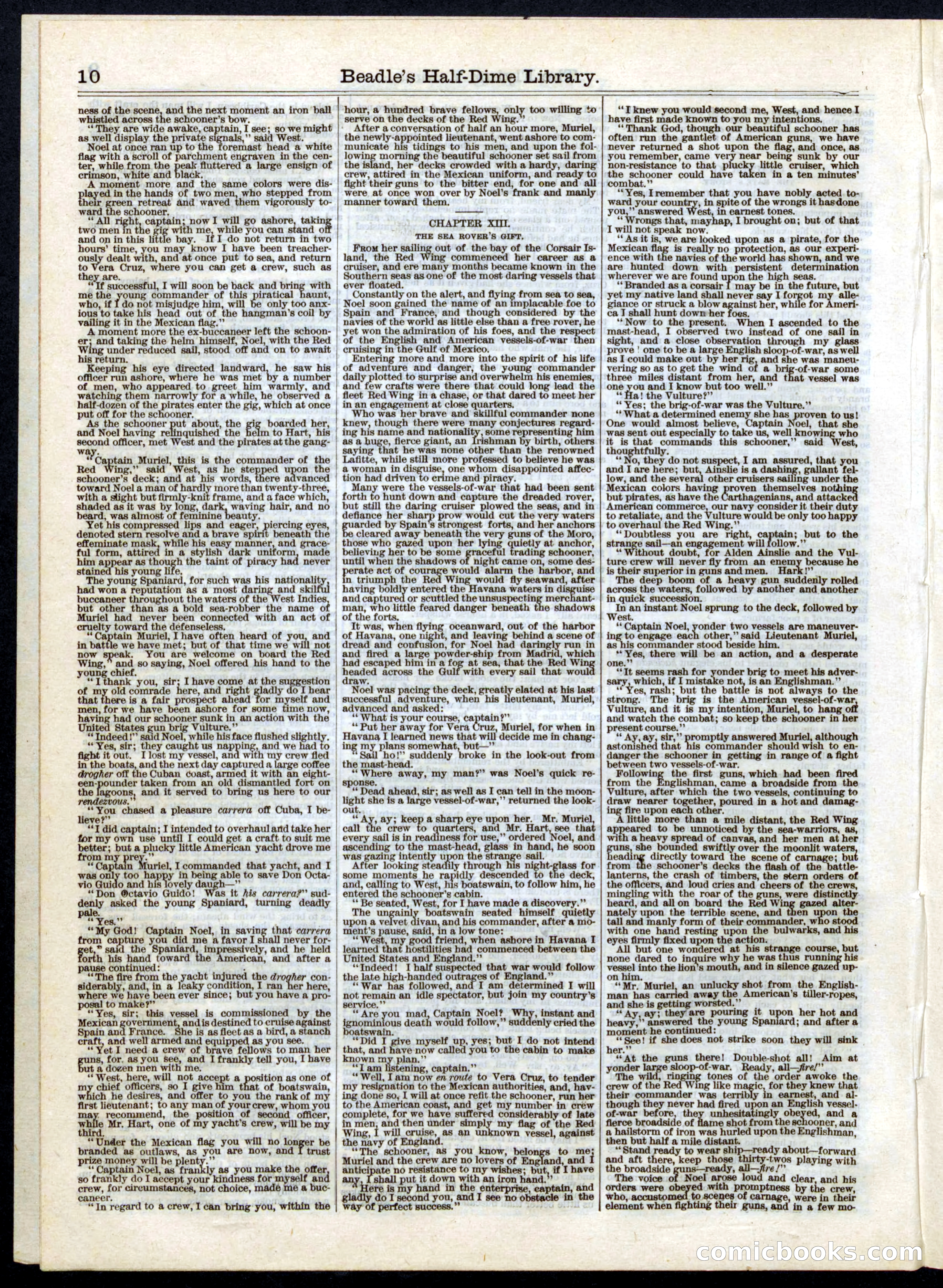 Beadle's Half Dime Library, No. 7 — page 10 of 16