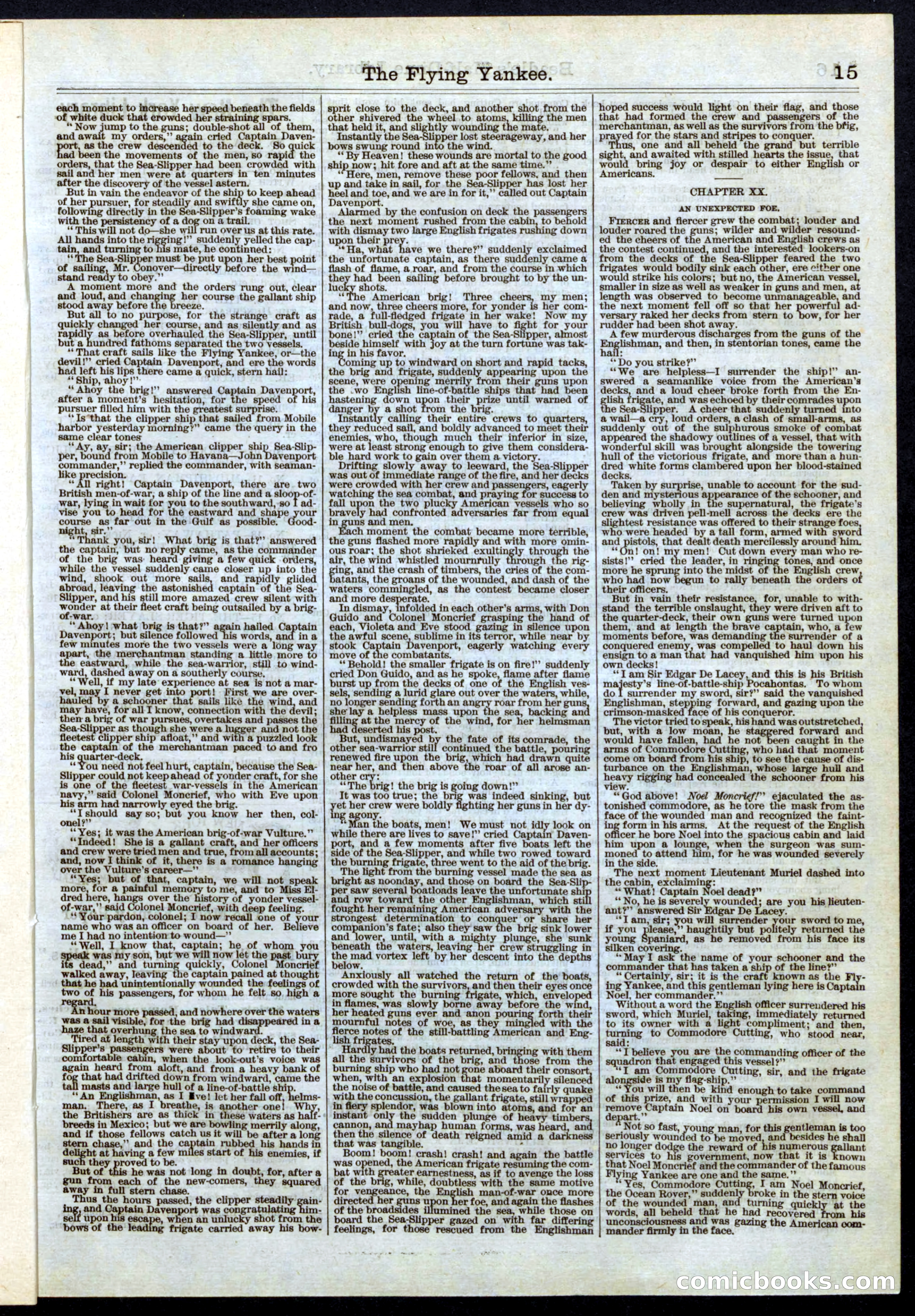 Beadle's Half Dime Library, No. 7 — page 15 of 16
