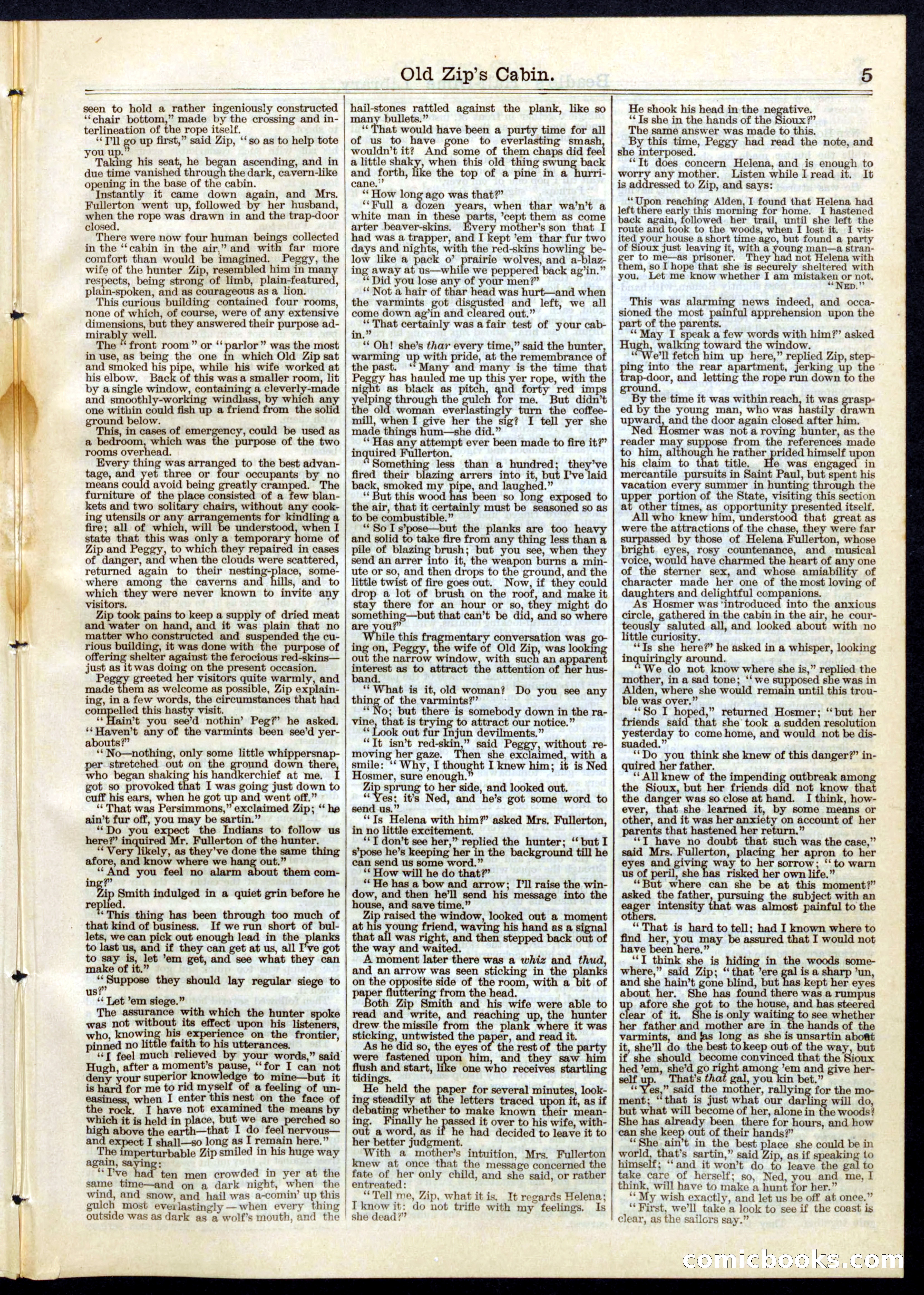 Beadle's Half Dime Library, No. 70 — page 5 of 16