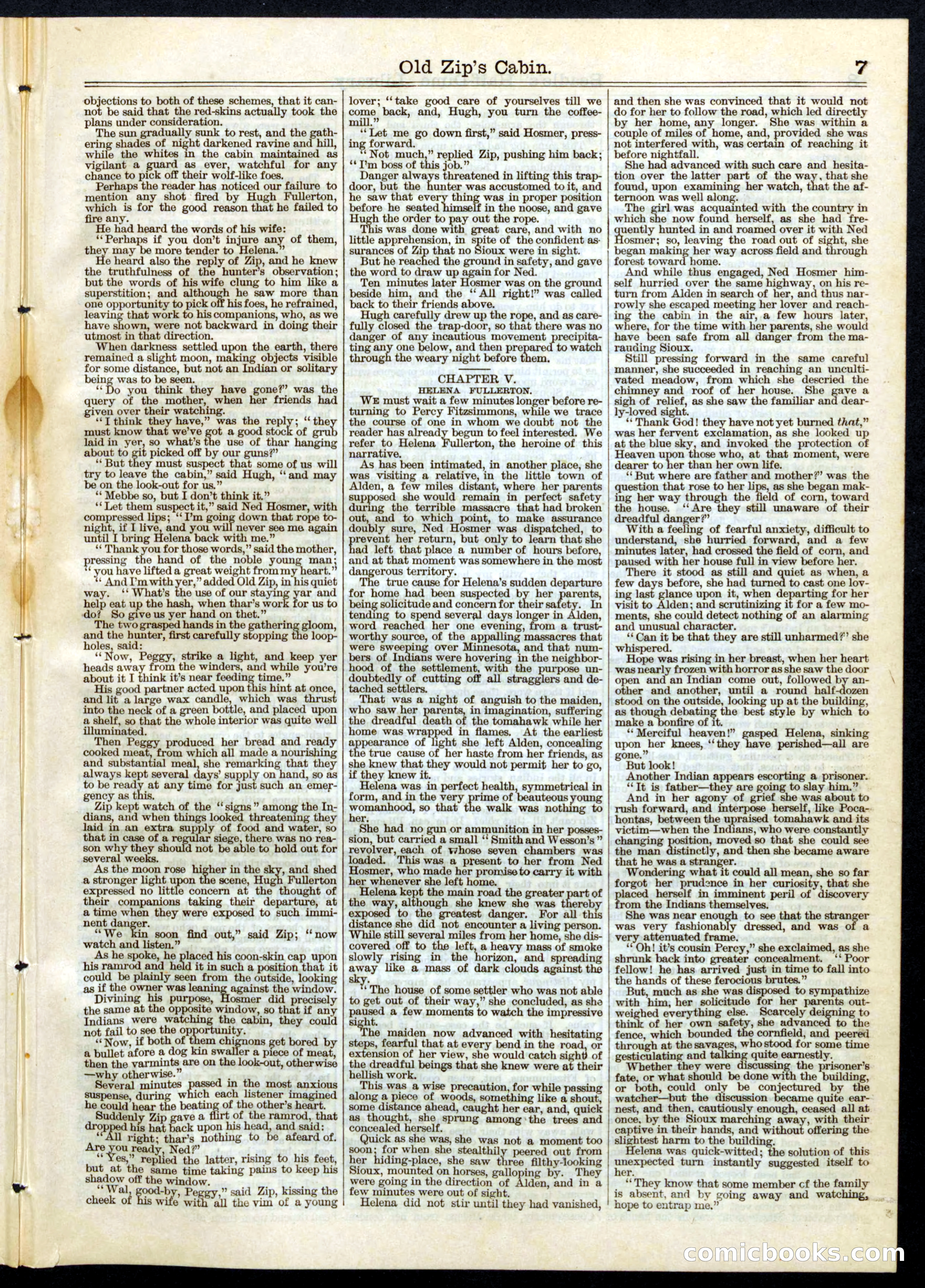 Beadle's Half Dime Library, No. 70 — page 7 of 16