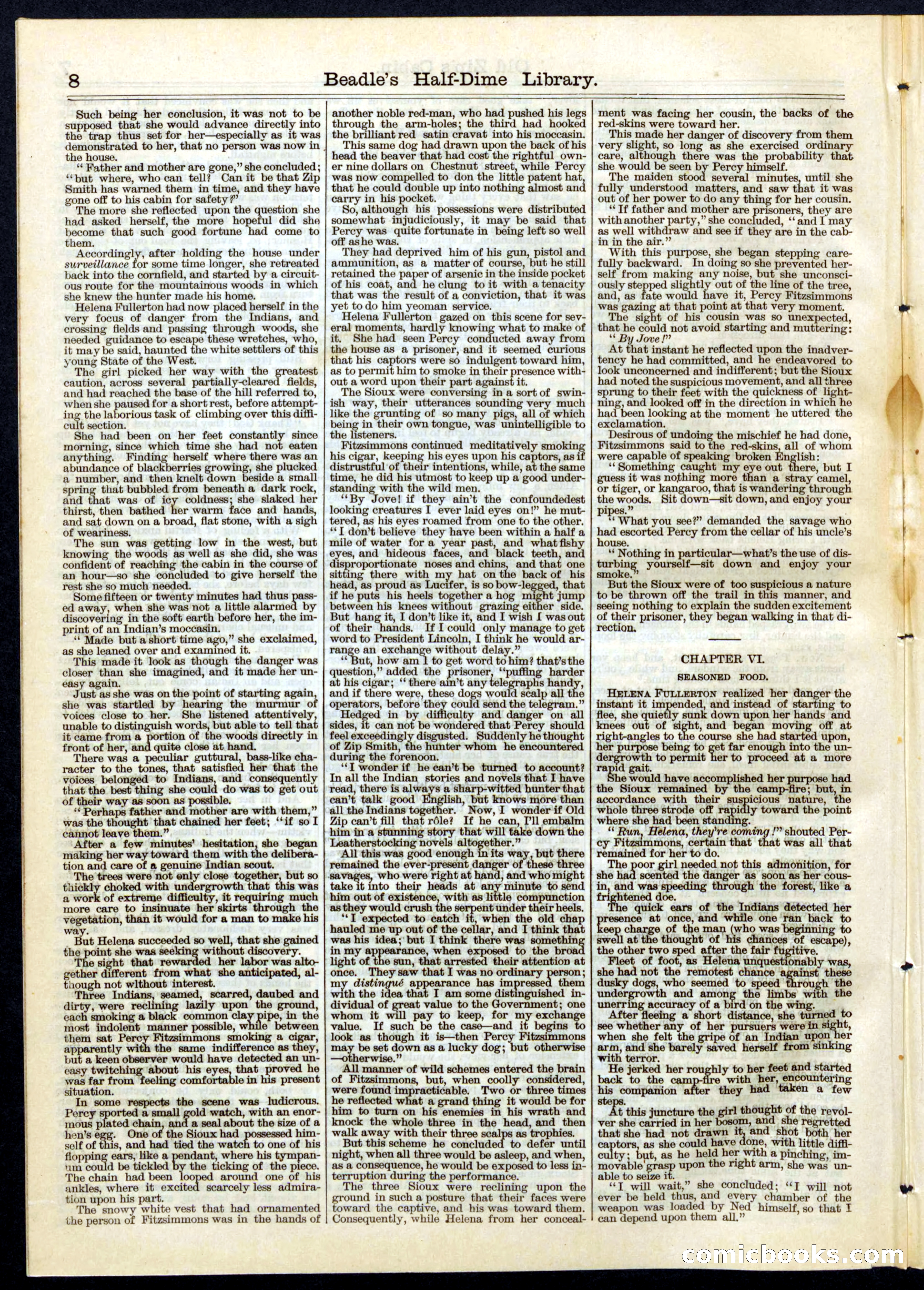 Beadle's Half Dime Library, No. 70 — page 8 of 16