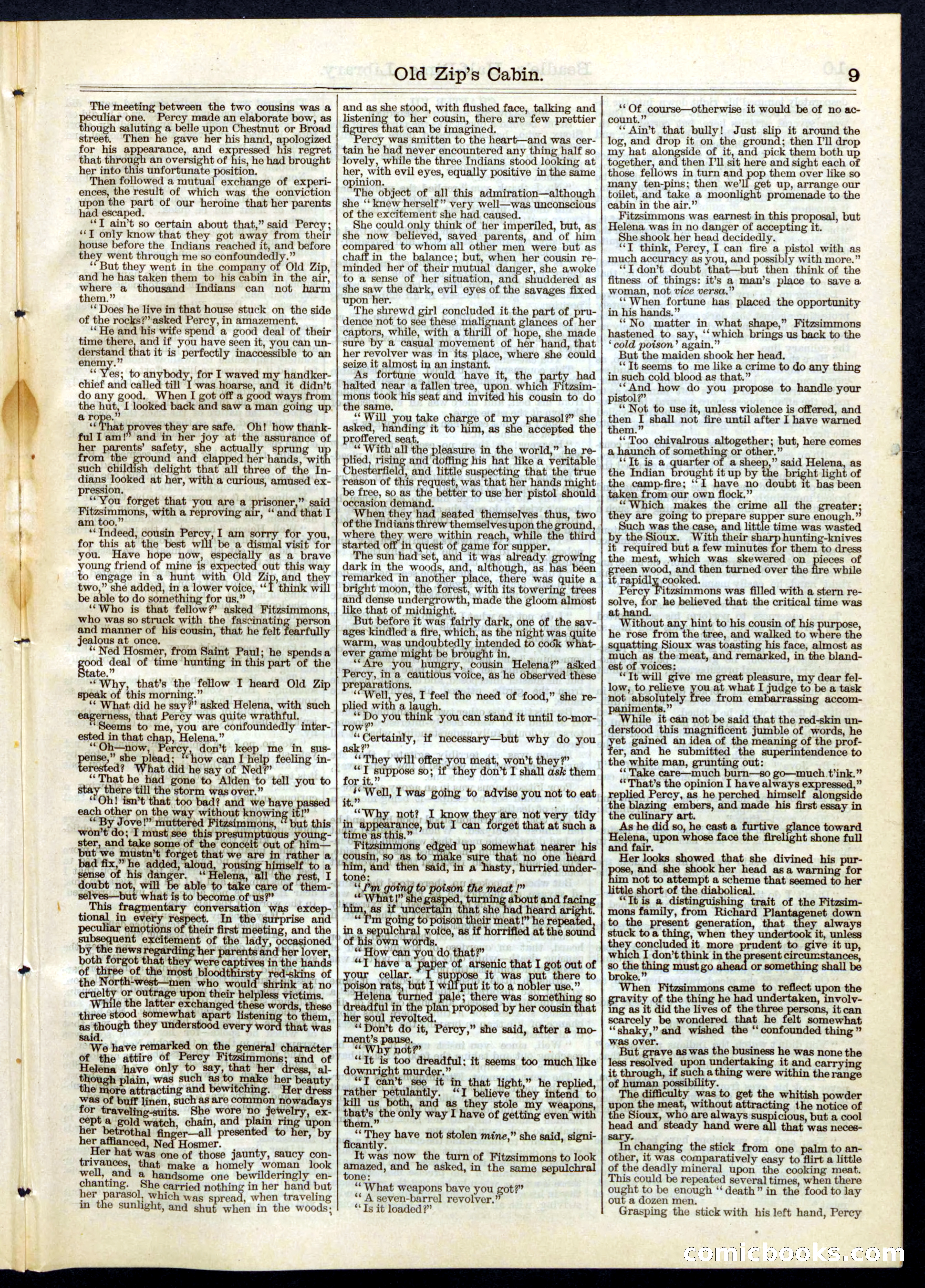 Beadle's Half Dime Library, No. 70 — page 9 of 16