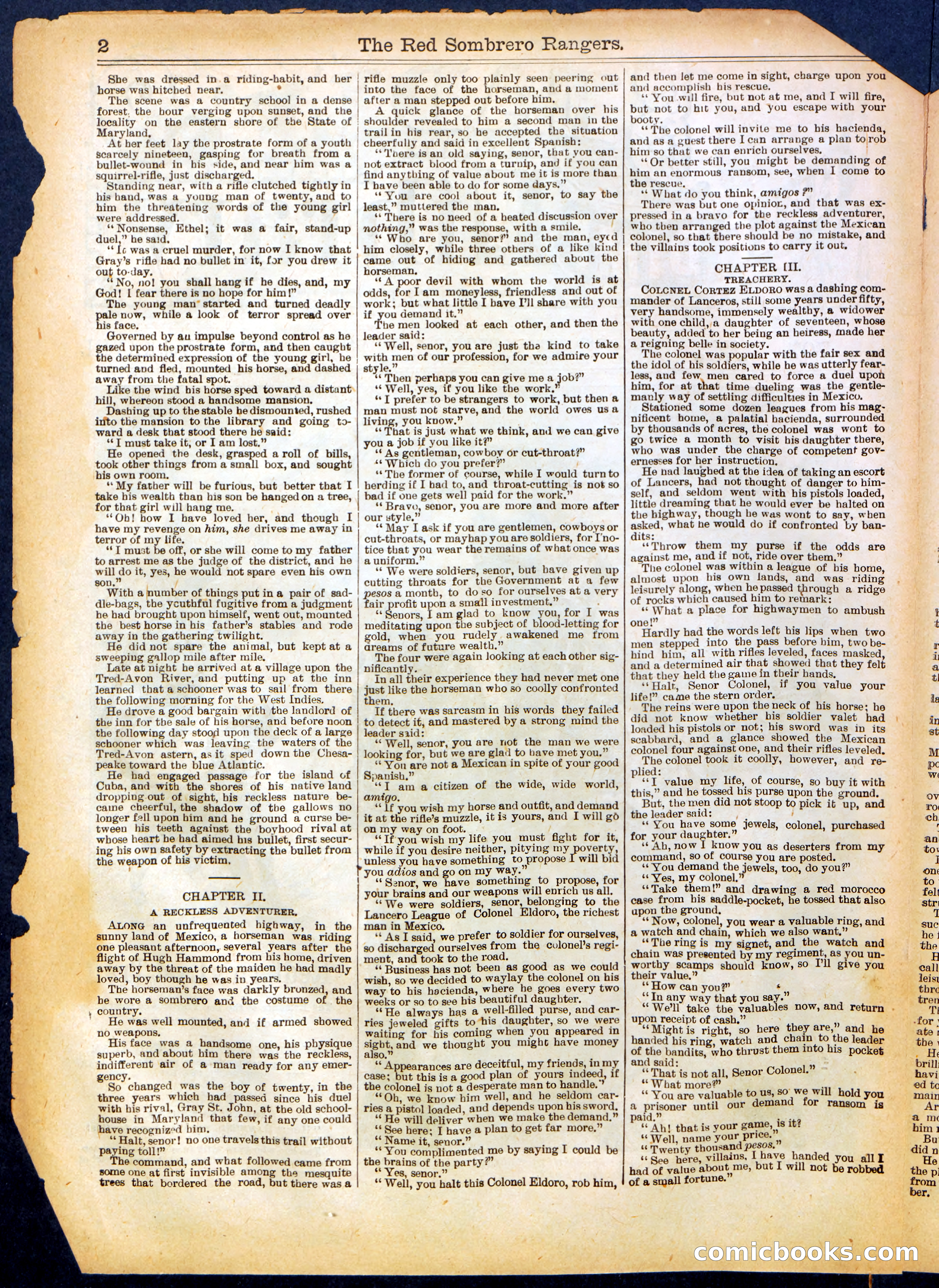 Beadle's Half Dime Library No. 707 — page 2 of 16