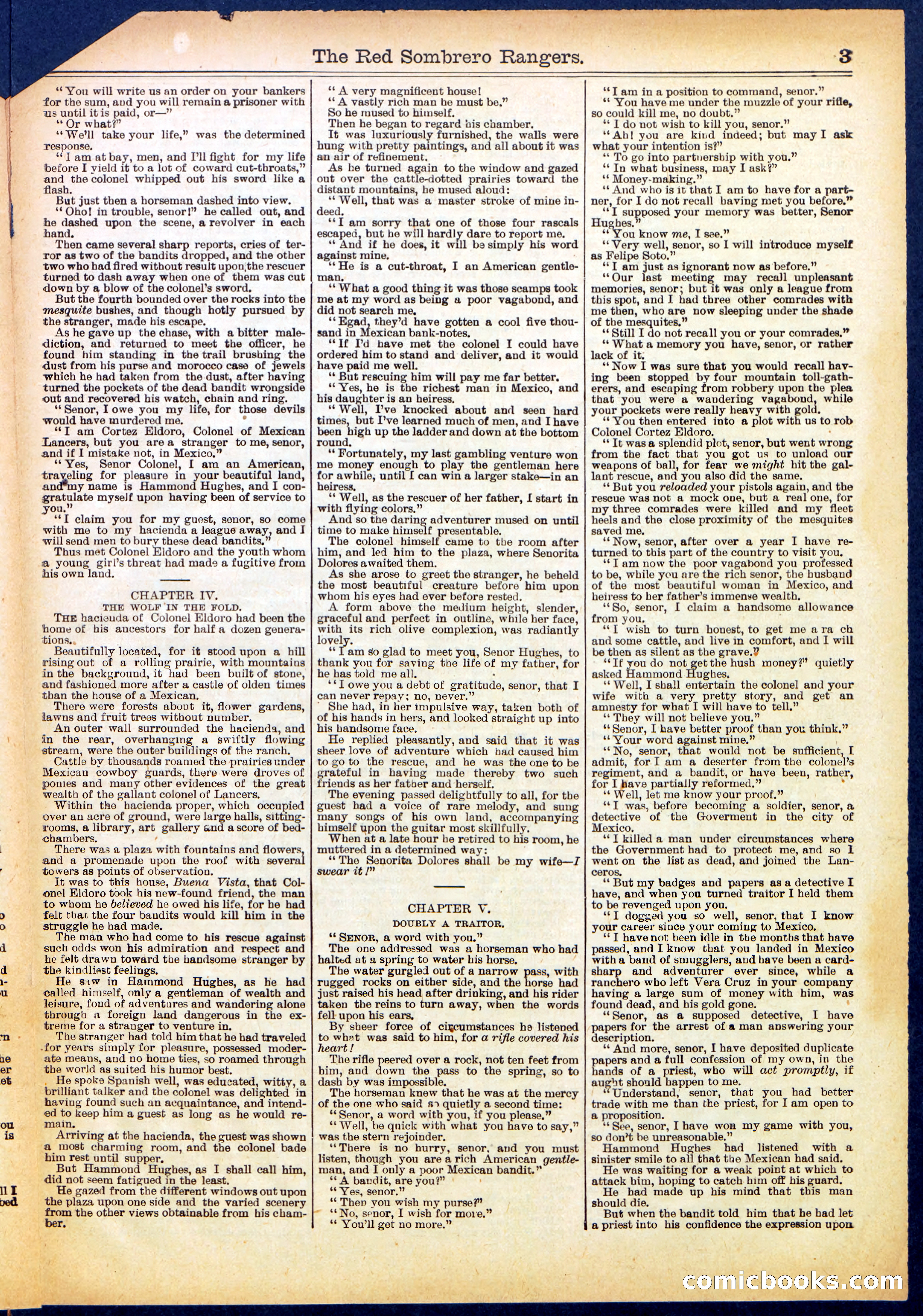 Beadle's Half Dime Library No. 707 — page 3 of 16