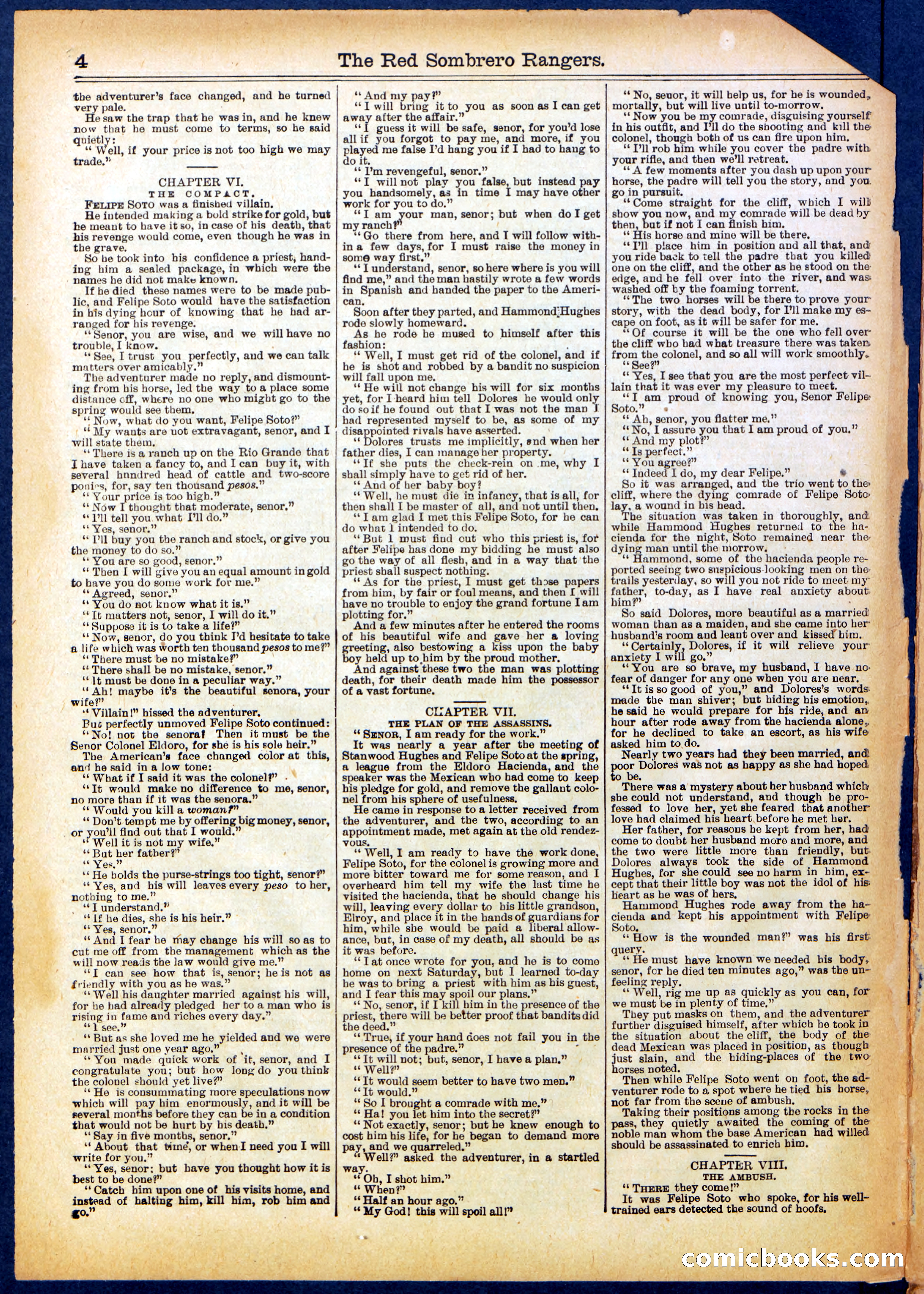 Beadle's Half Dime Library No. 707 — page 4 of 16