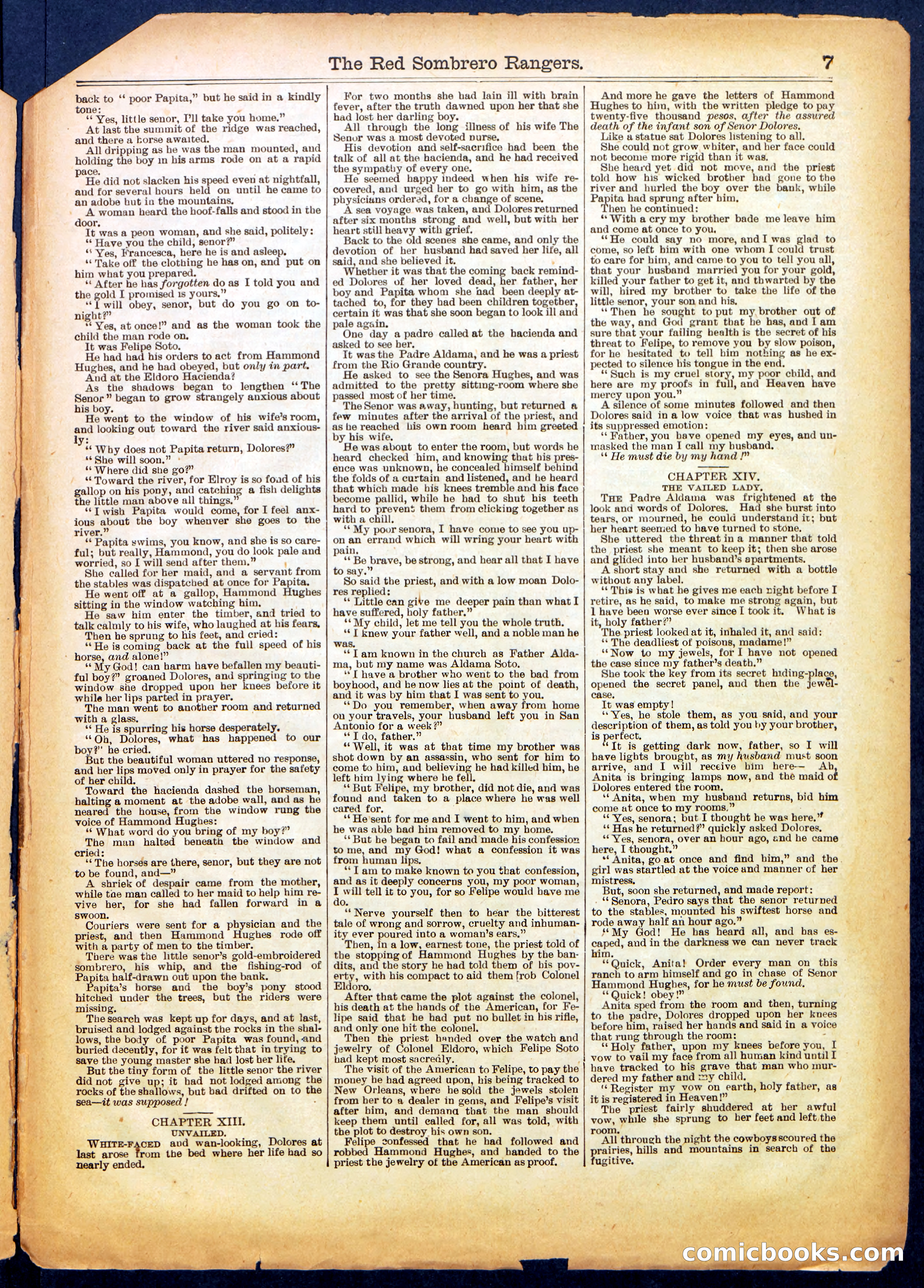 Beadle's Half Dime Library No. 707 — page 7 of 16