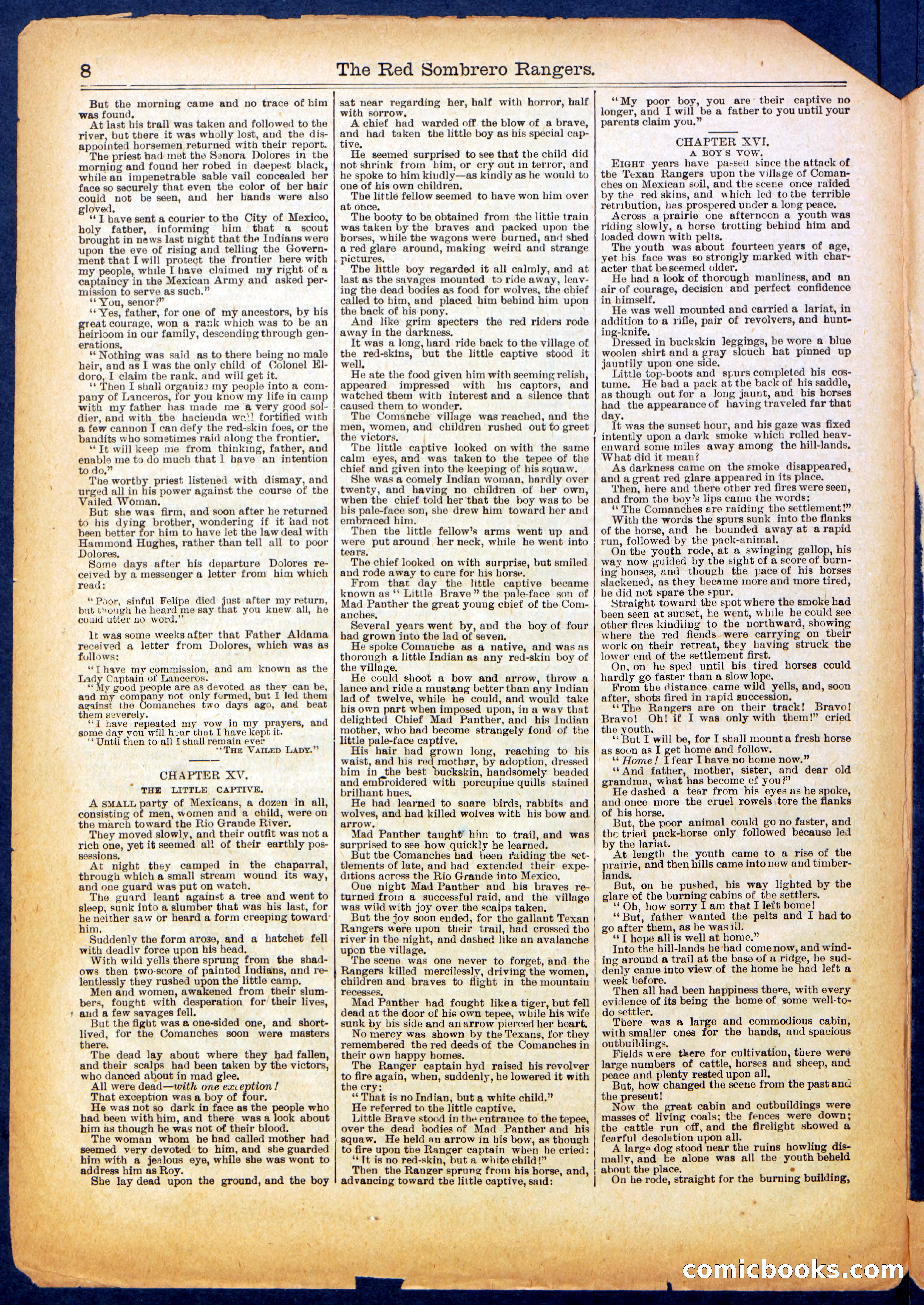 Beadle's Half Dime Library No. 707 — page 8 of 16
