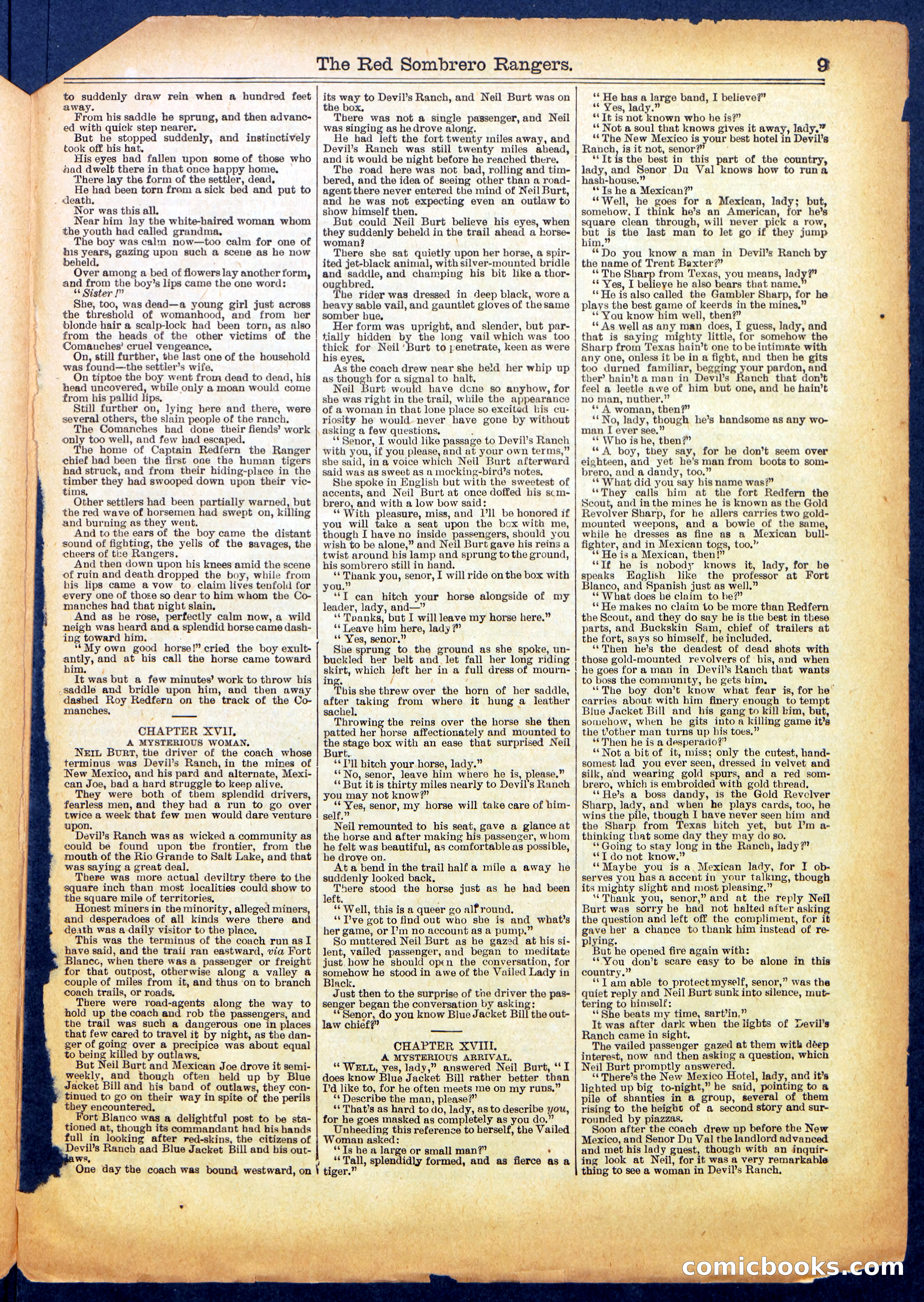 Beadle's Half Dime Library No. 707 — page 9 of 16