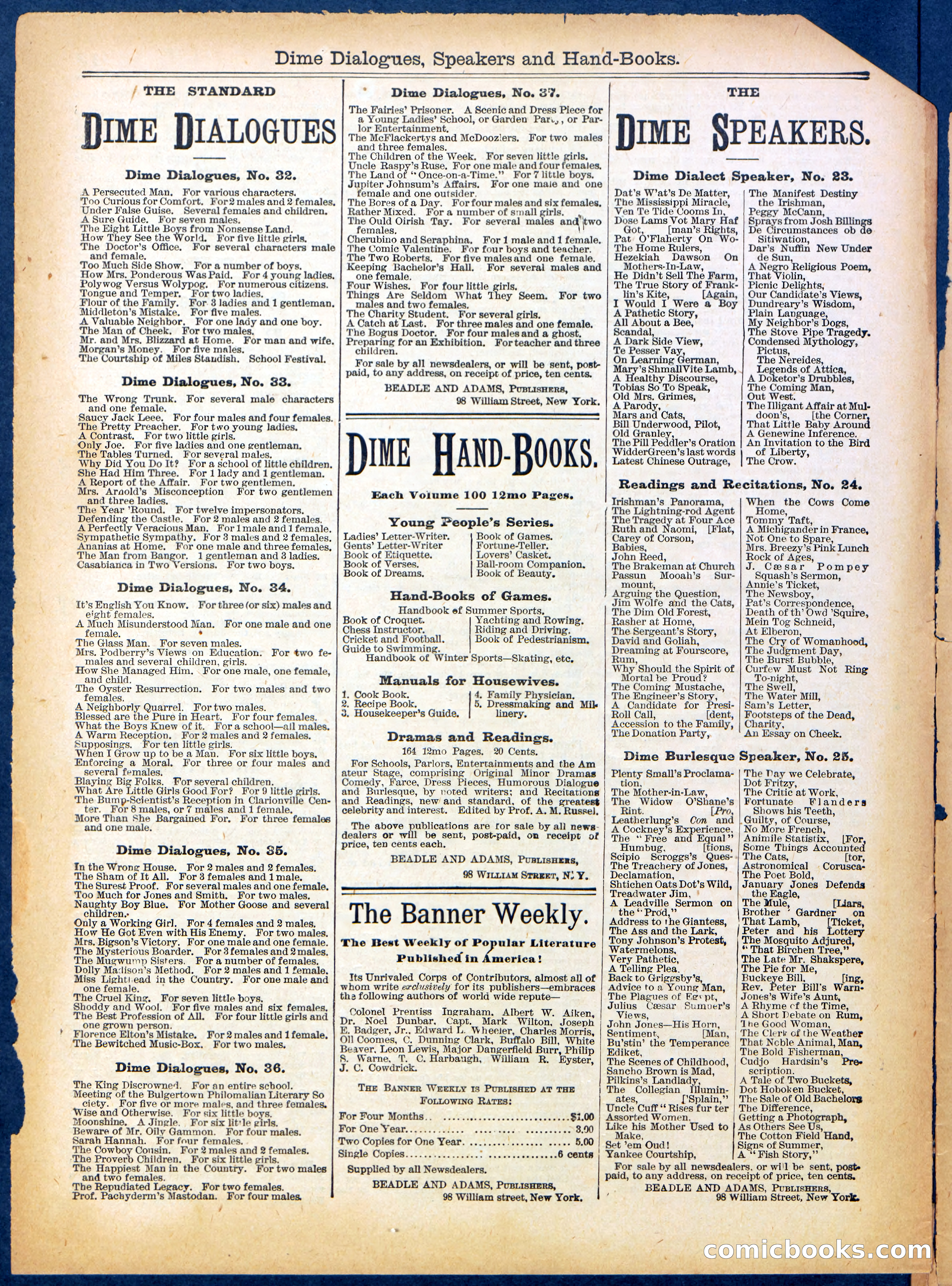 Beadle's Half Dime Library No. 707 — page 14 of 16