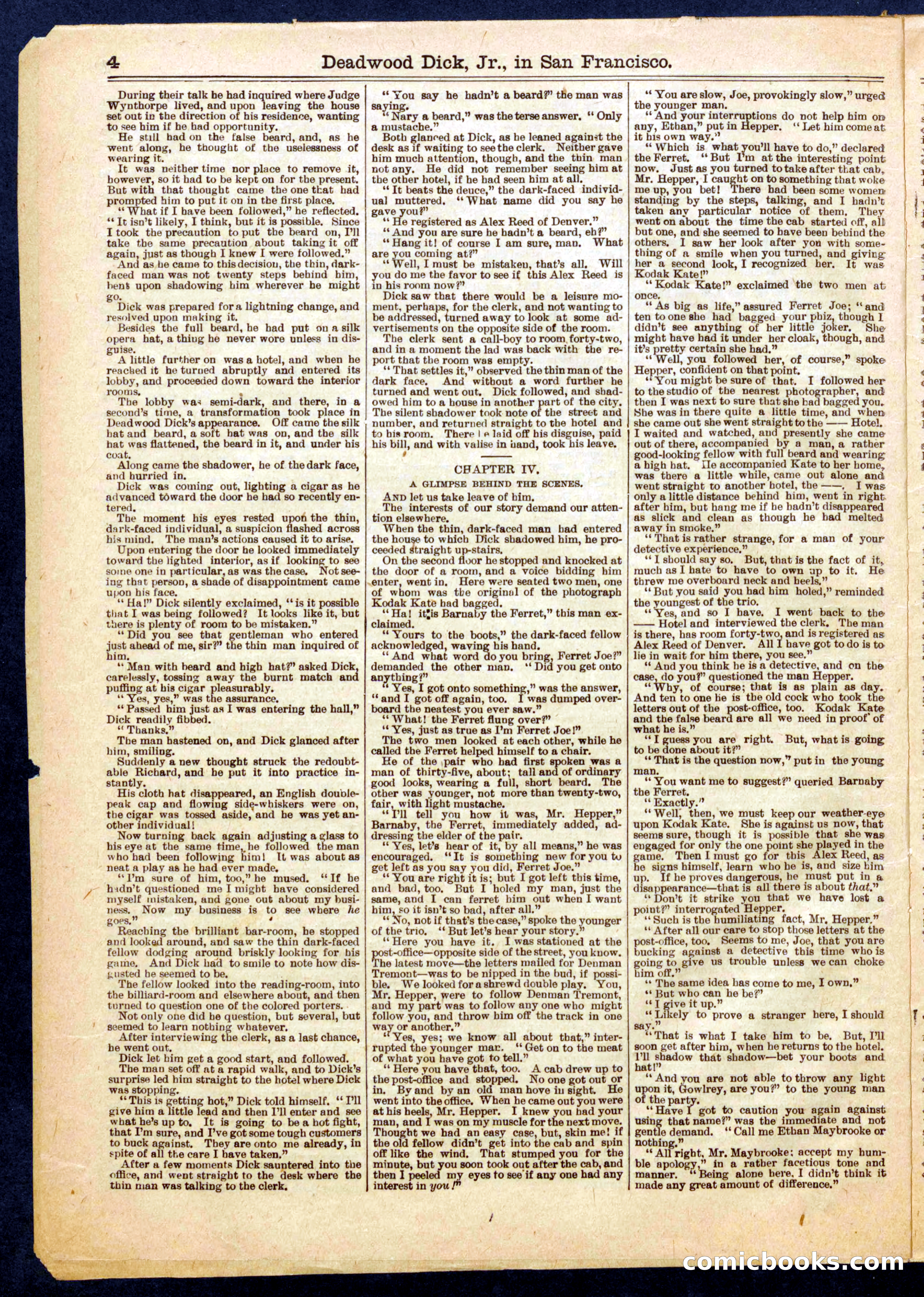 Beadle's Half Dime Library No. 710 — page 4 of 16