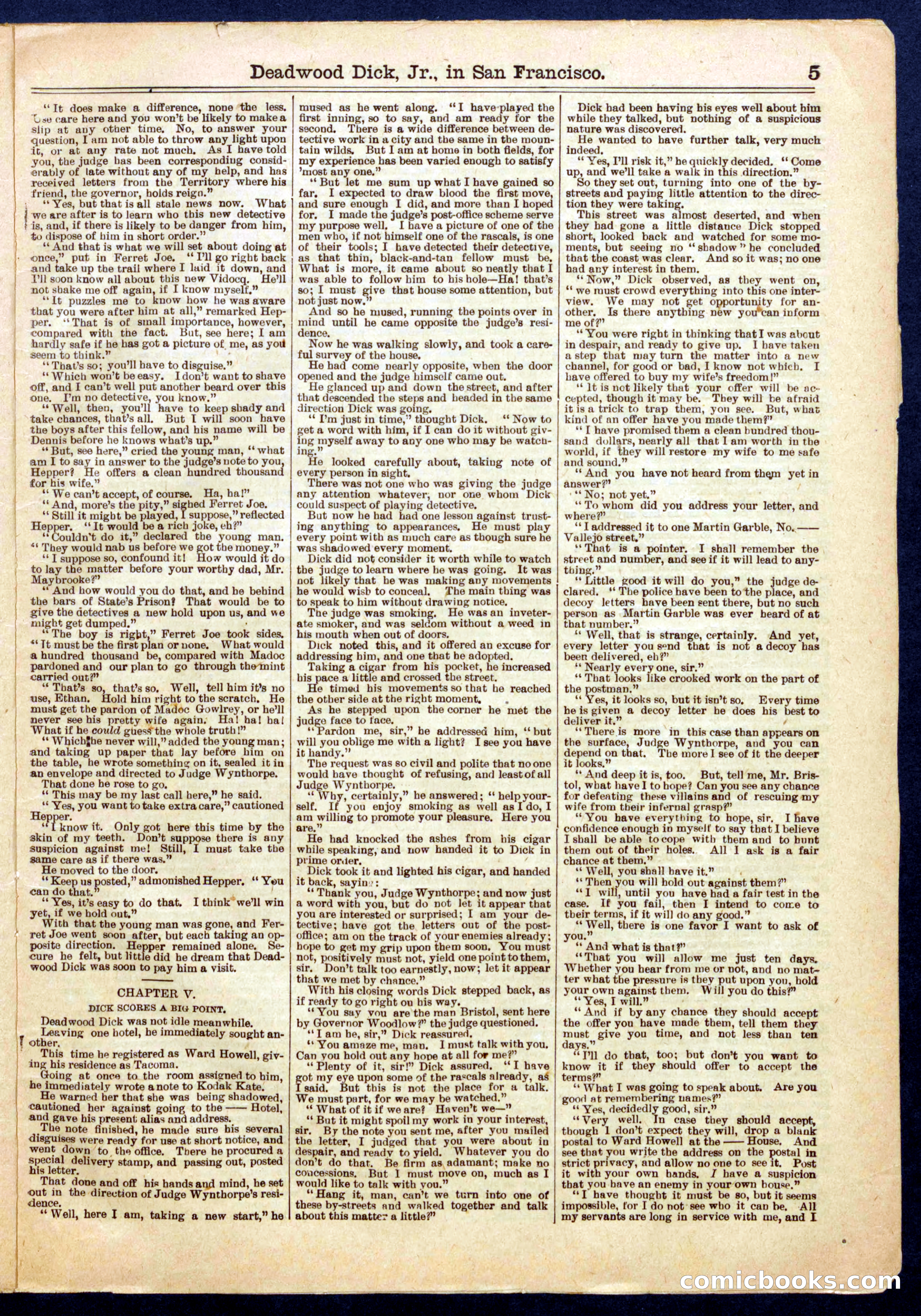Beadle's Half Dime Library No. 710 — page 5 of 16