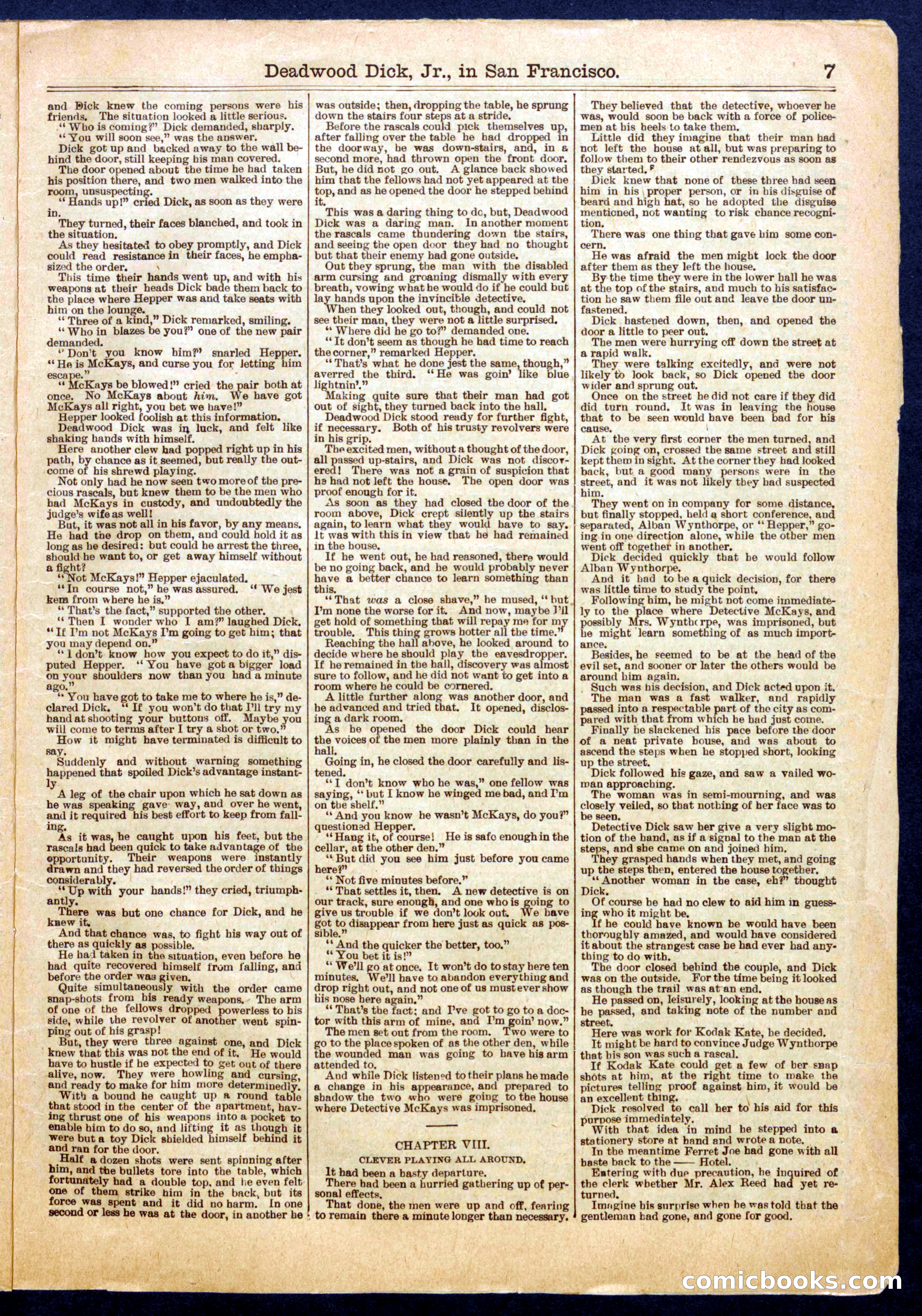 Beadle's Half Dime Library No. 710 — page 7 of 16
